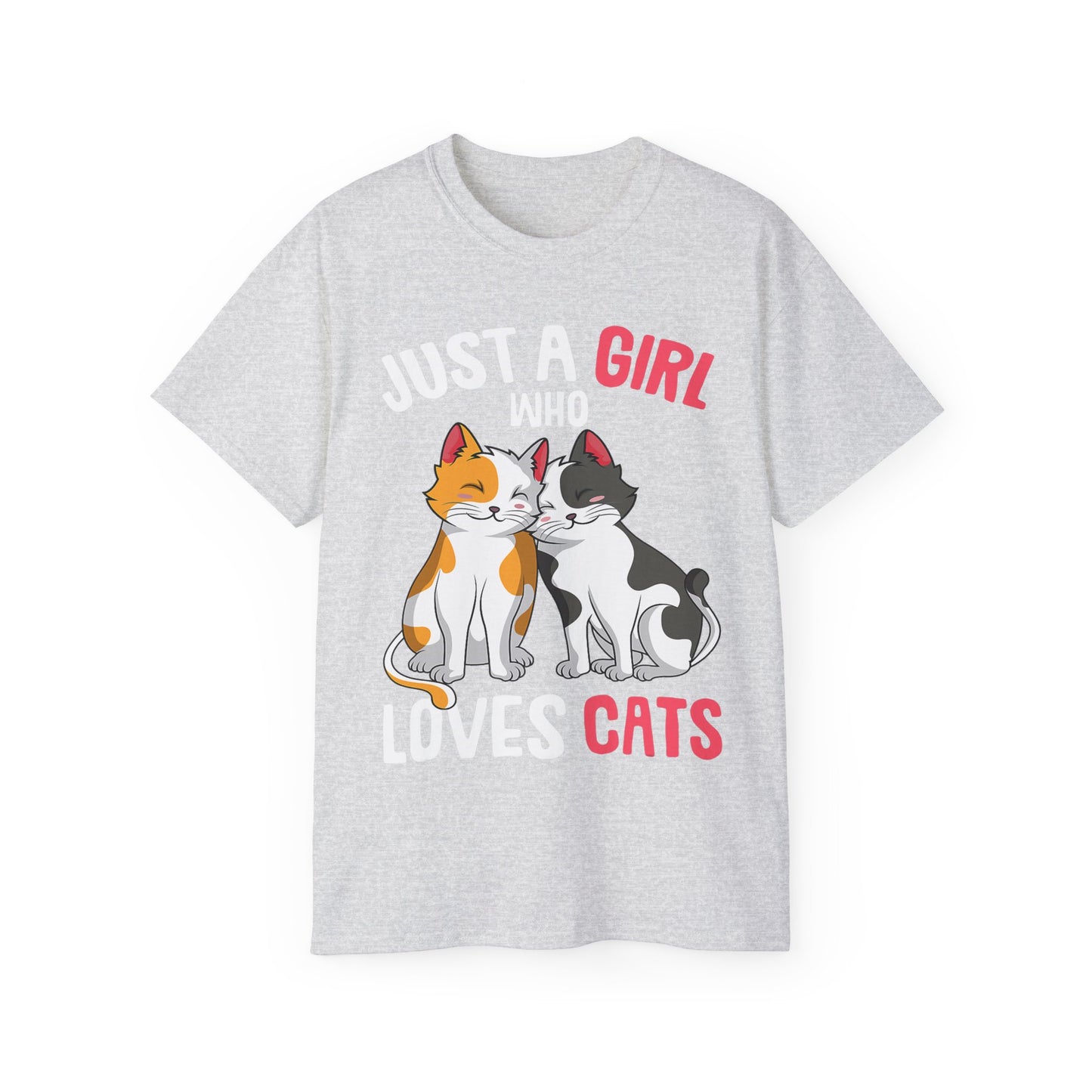 Cute Cat Girls Unisex Tee, Perfect for Cat Lovers, Gift for Her, Birthday Shirt, Animal Lover Tee
