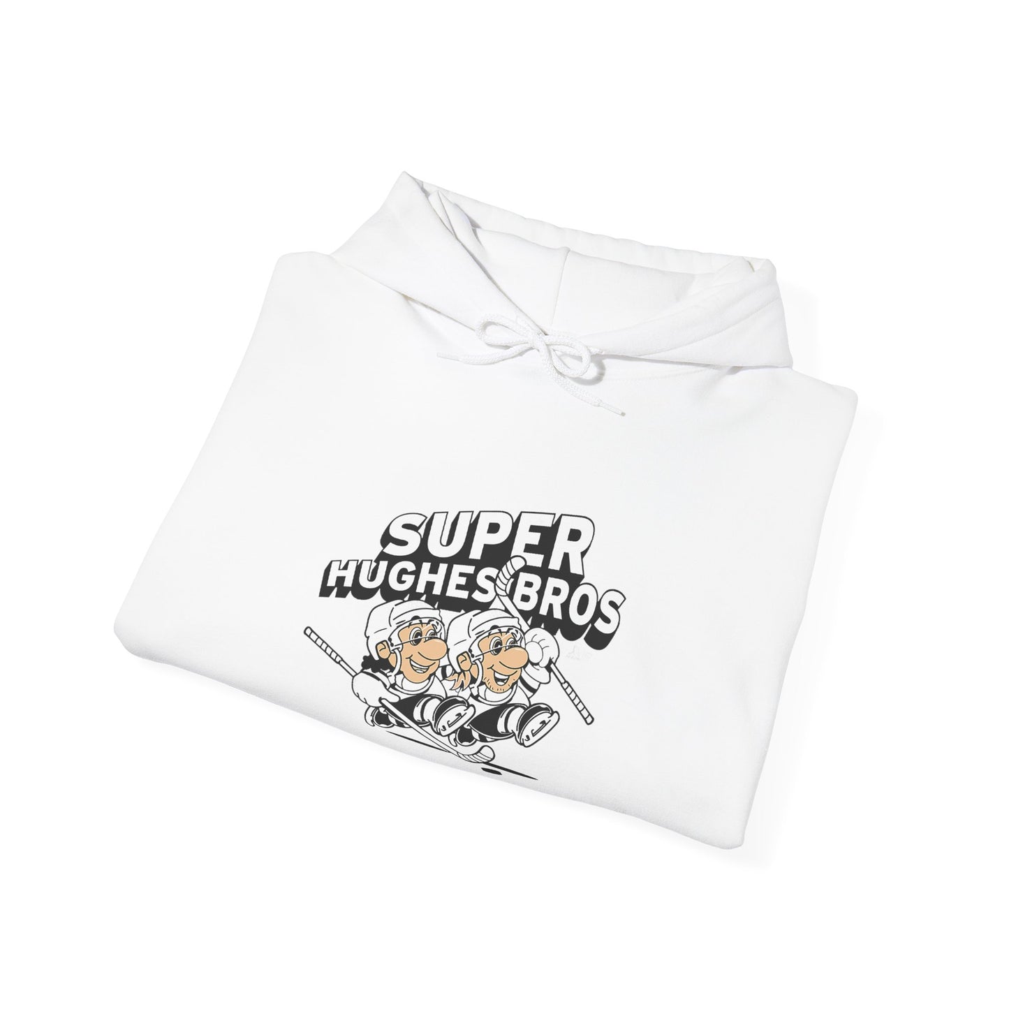 Super Hughes Bros Hoodie, Cozy Unisex Sweatshirt for Gamers, Fun Gift for Birthdays and Holidays, Relaxed Casual Wear