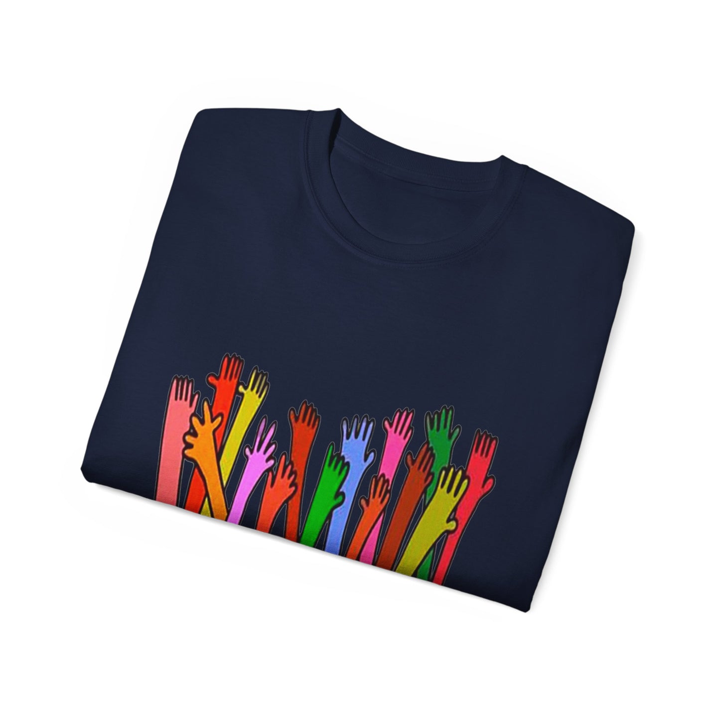 Inclusive Vibes Tee, Everyone is Welcome Here T-Shirt, Unity Tee, Proud Ally Shirt, Colorful Art Tee, Comfortable Cotton T-Shirt