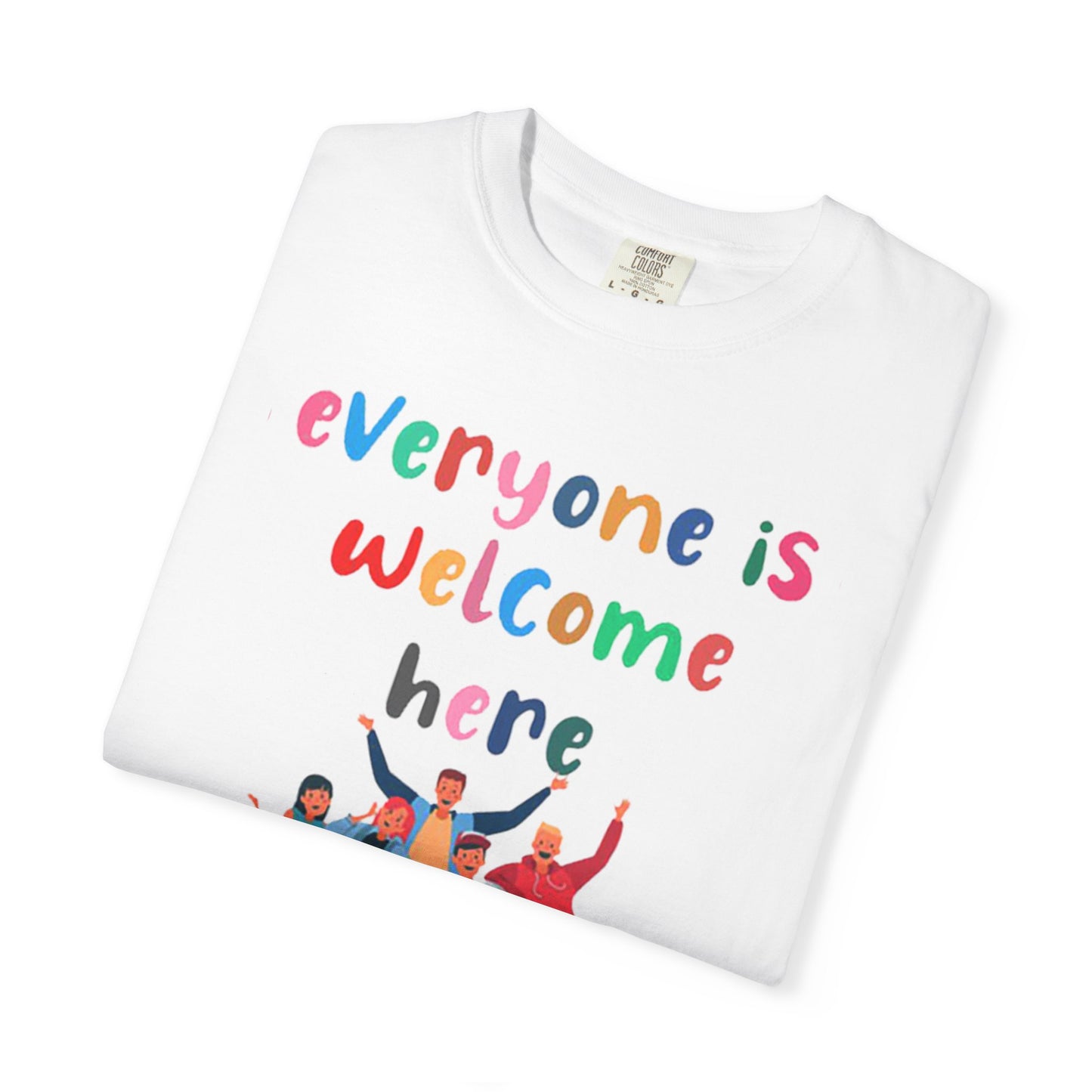 Inclusive Welcoming T-Shirt, Unisex Graphic Tee, Rainbow Pride Shirt, LGBTQ+ Apparel, Equality Fashion, Casual Summer Top