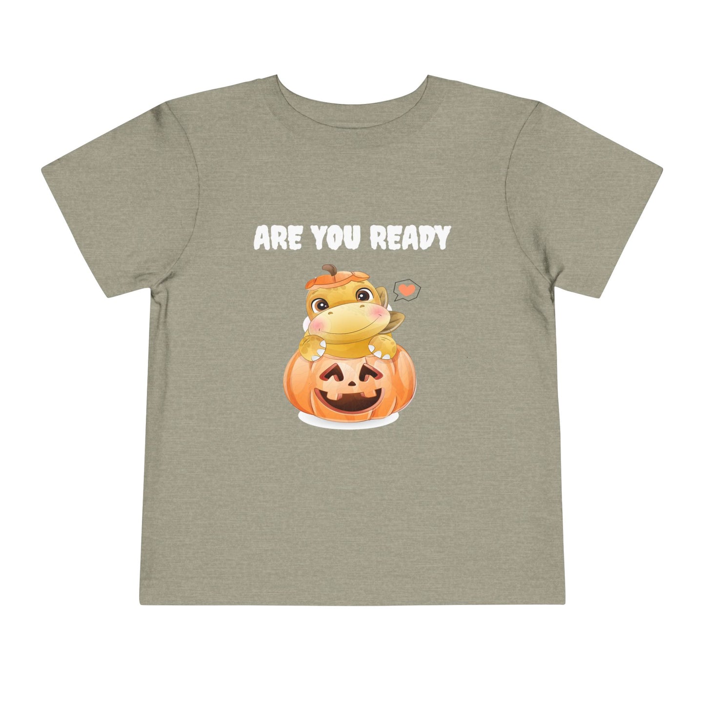 Adorable Pumpkin Frog Toddler Tee - Cute T-Shirt for Halloween, Fall Celebrations, Kids' Parties, Seasonal Dress-Up