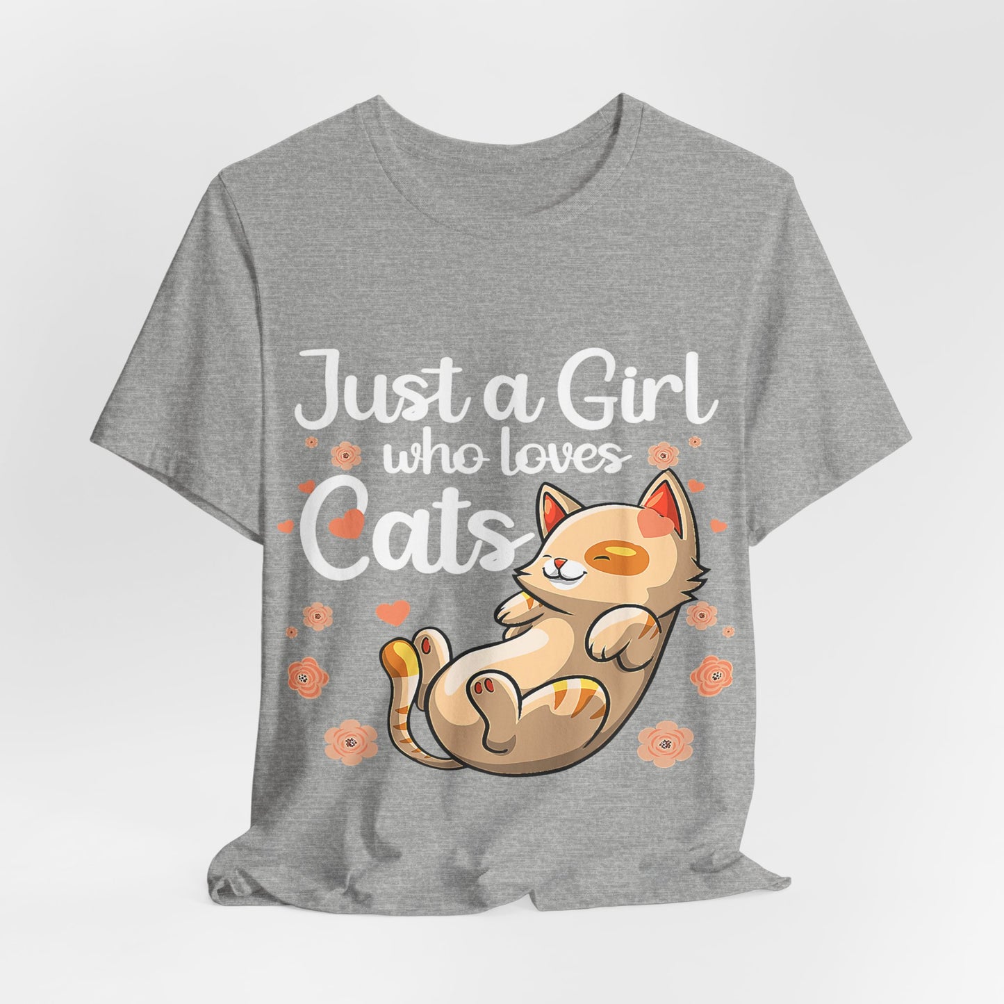 Adorable Cat Graphic Tee, Cute Cat Shirt, Gift for Cat Lovers, Pet Lovers Apparel, Casual Unisex Tee, Fun Animal T-shirt