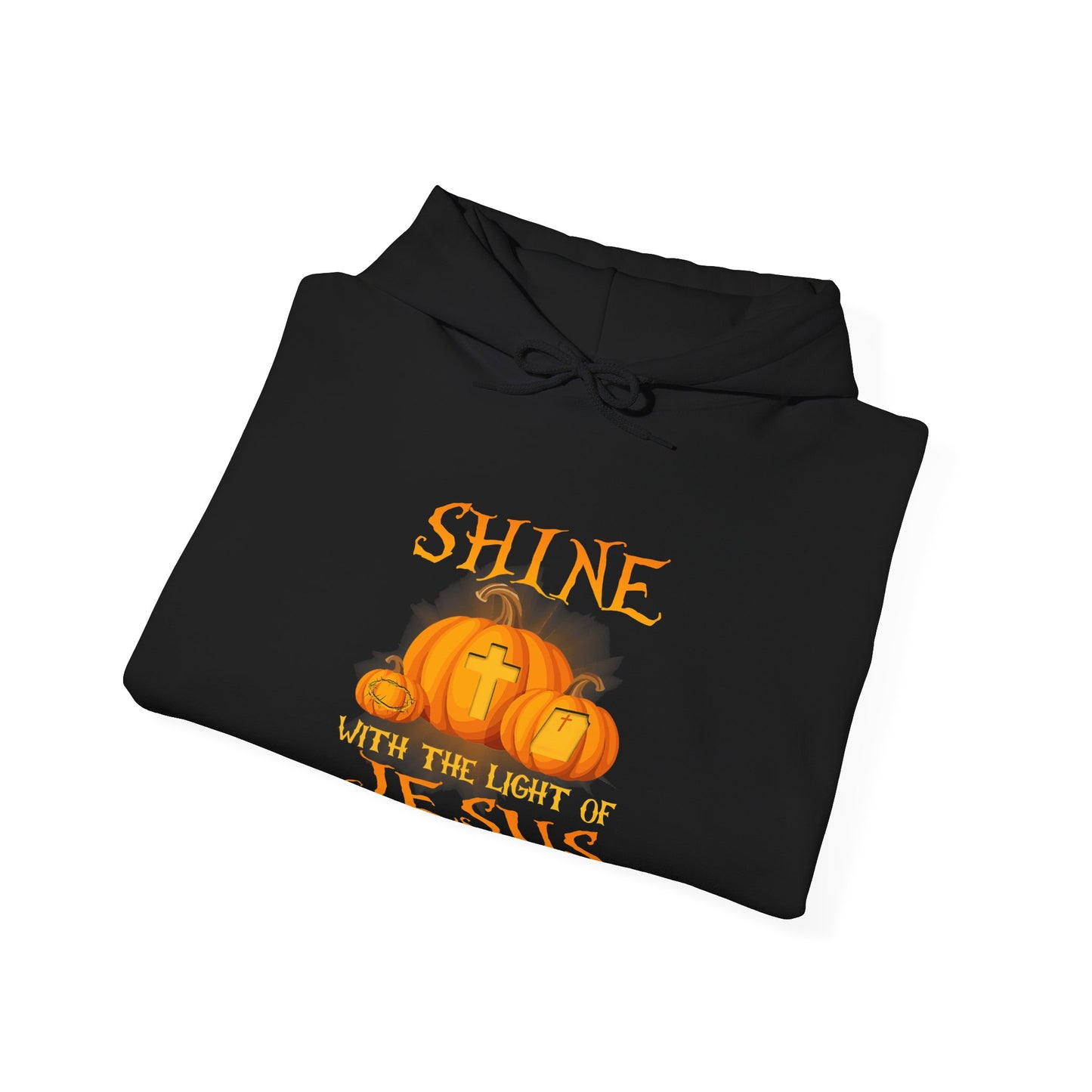 Shine in Jesus Pumpkin Sweatshirt | Fall Apparel, Christian Gift, Unisex Hoodie, Autumn Fashion, Thanksgiving Sweatshirt