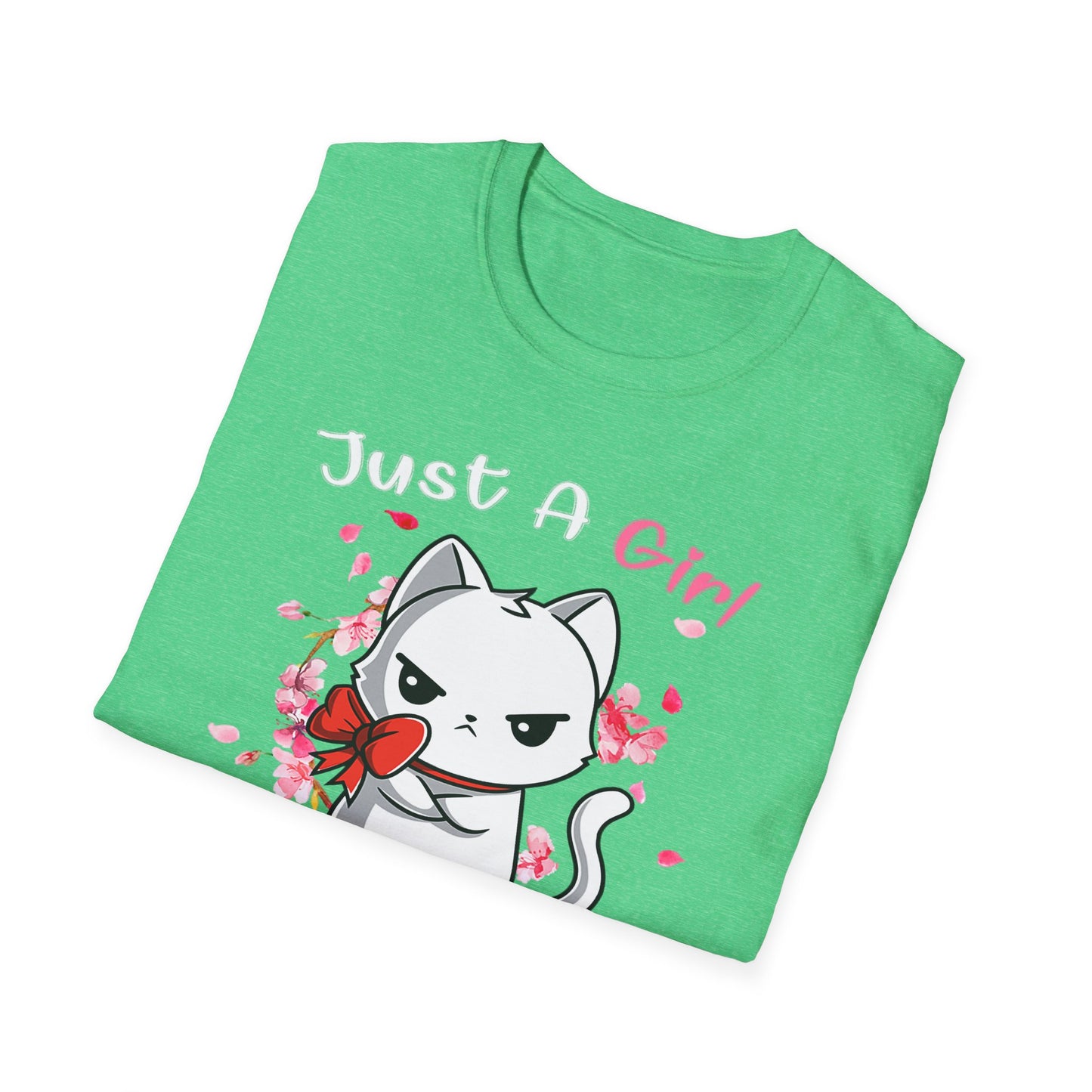 Cute Kittens Graphic Tee, Unisex Softstyle T-Shirt for Cat Lovers, Gift for Birthdays, Valentine's Day, Casual Wear, Animal Lovers