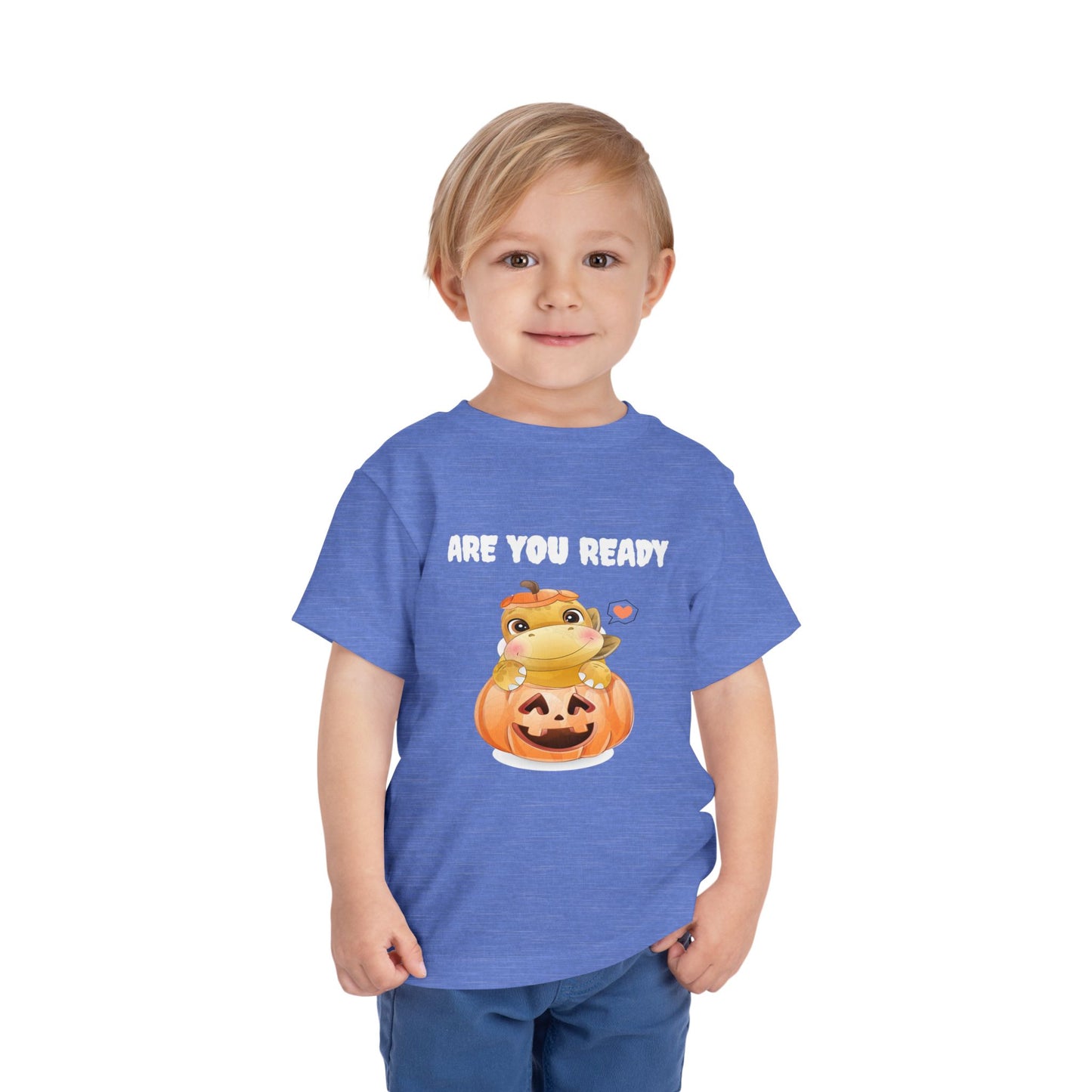 Adorable Pumpkin Frog Toddler Tee - Cute T-Shirt for Halloween, Fall Celebrations, Kids' Parties, Seasonal Dress-Up
