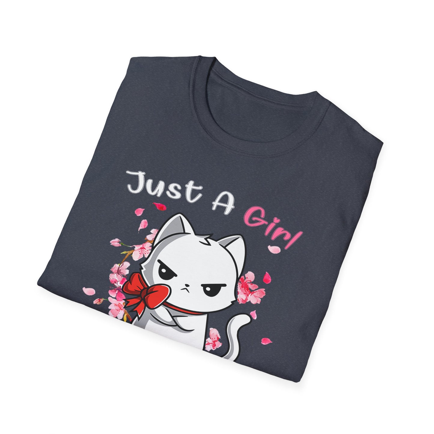 Cute Kittens Graphic Tee, Unisex Softstyle T-Shirt for Cat Lovers, Gift for Birthdays, Valentine's Day, Casual Wear, Animal Lovers