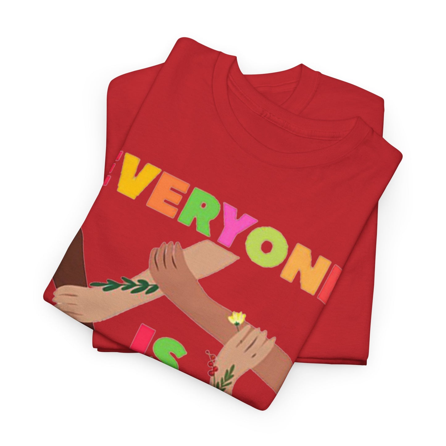 Inclusive Message Unisex Heavy Cotton Tee, Equality Shirt, Diversity Tee, Gift for Friends, Community Wear, Pride Apparel