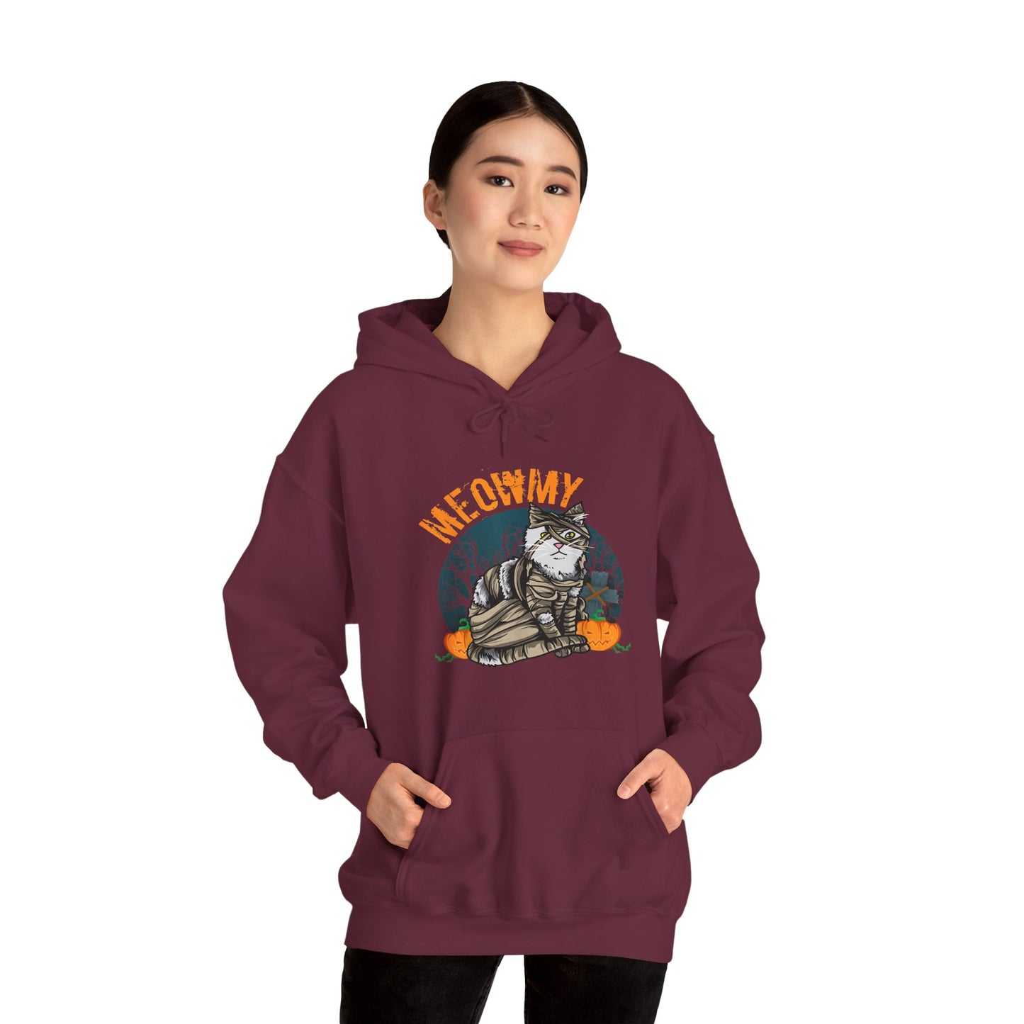Cozy Cat-Themed Unisex Hoodie - Perfect for Cat Lovers, Fall Fashion, Halloween, Gift Idea, Casual Wear