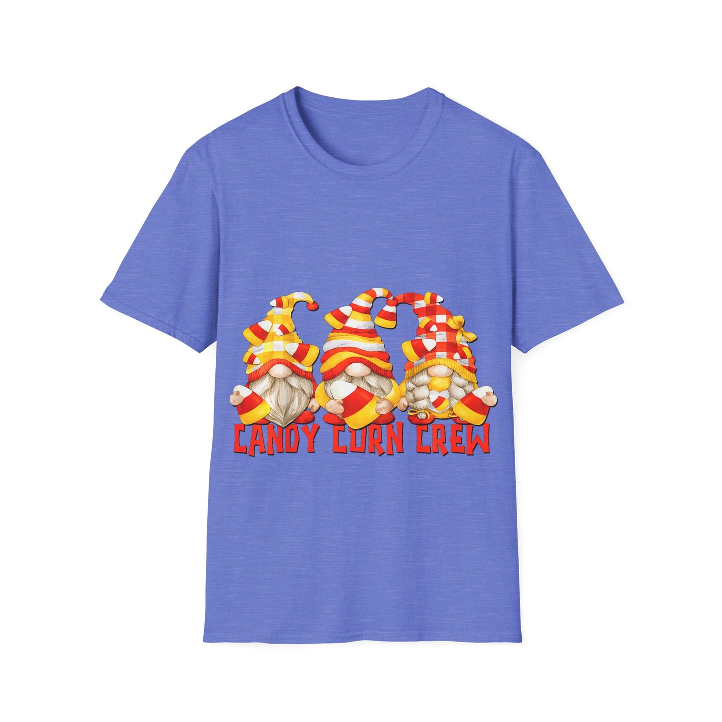 Candy Corn Crew Unisex T-Shirt - Fall Fashion, Halloween Apparel, Thanksgiving Gatherings, Cozy Comfort, Seasonal Style
