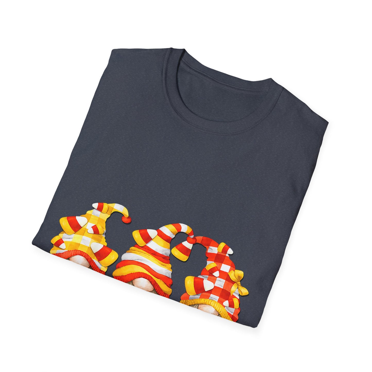 Candy Corn Crew Unisex T-Shirt - Fall Fashion, Halloween Apparel, Thanksgiving Gatherings, Cozy Comfort, Seasonal Style