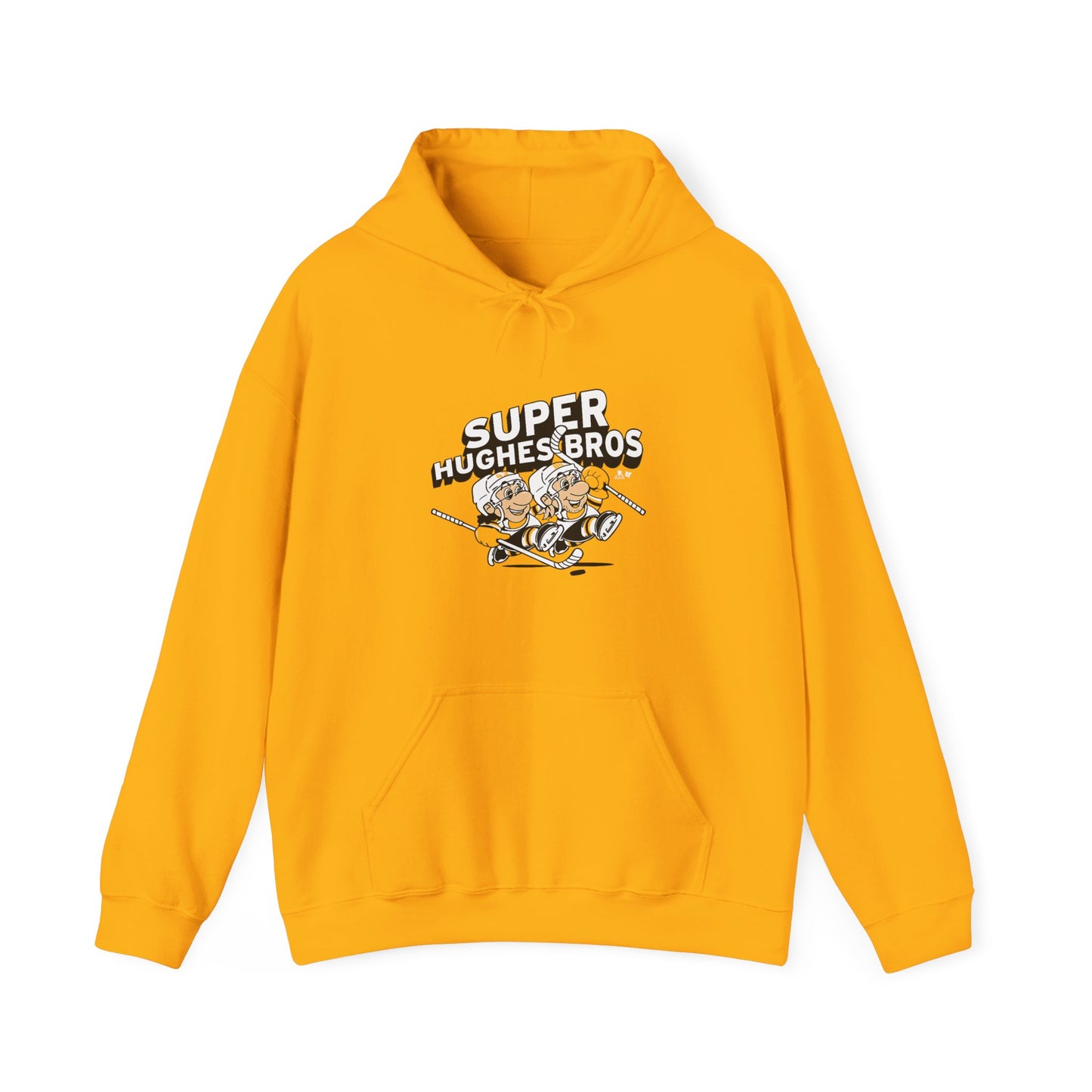 Super Hughes Bros Hoodie, Cozy Unisex Sweatshirt for Gamers, Fun Gift for Birthdays and Holidays, Relaxed Casual Wear