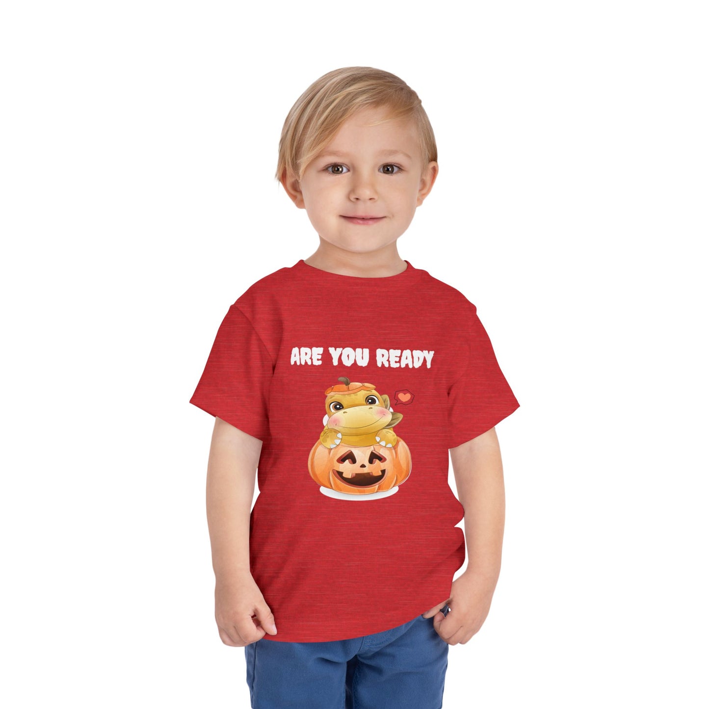 Adorable Pumpkin Frog Toddler Tee - Cute T-Shirt for Halloween, Fall Celebrations, Kids' Parties, Seasonal Dress-Up