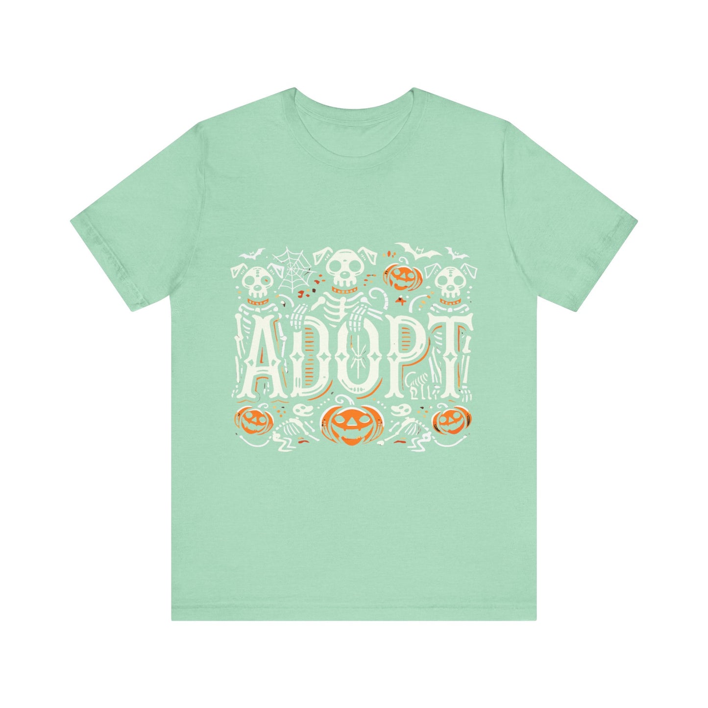 Pumpkin-Themed Adoption Awareness Tee, Perfect for Halloween, Dog Lovers, Pet Advocates, Animal Rescue Fundraisers, Fall Celebrations