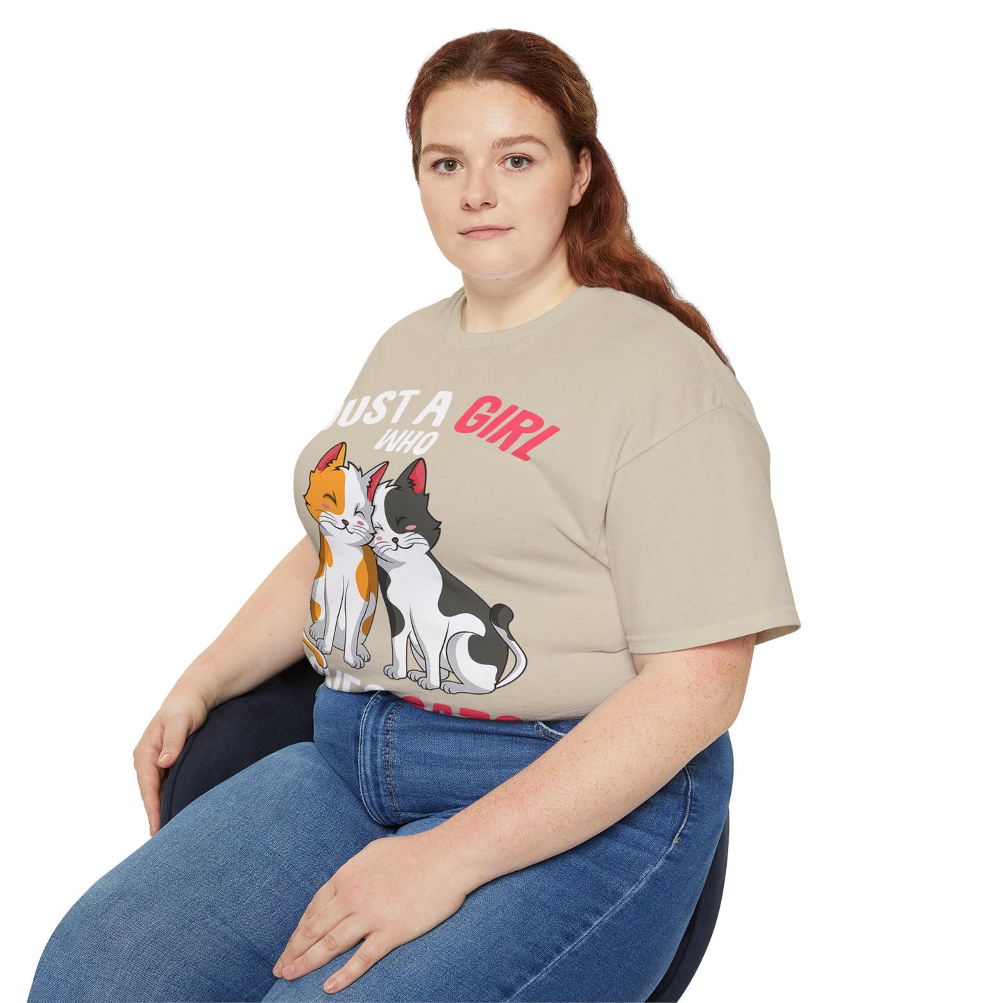 Cute Cat Girls Unisex Tee, Perfect for Cat Lovers, Gift for Her, Birthday Shirt, Animal Lover Tee
