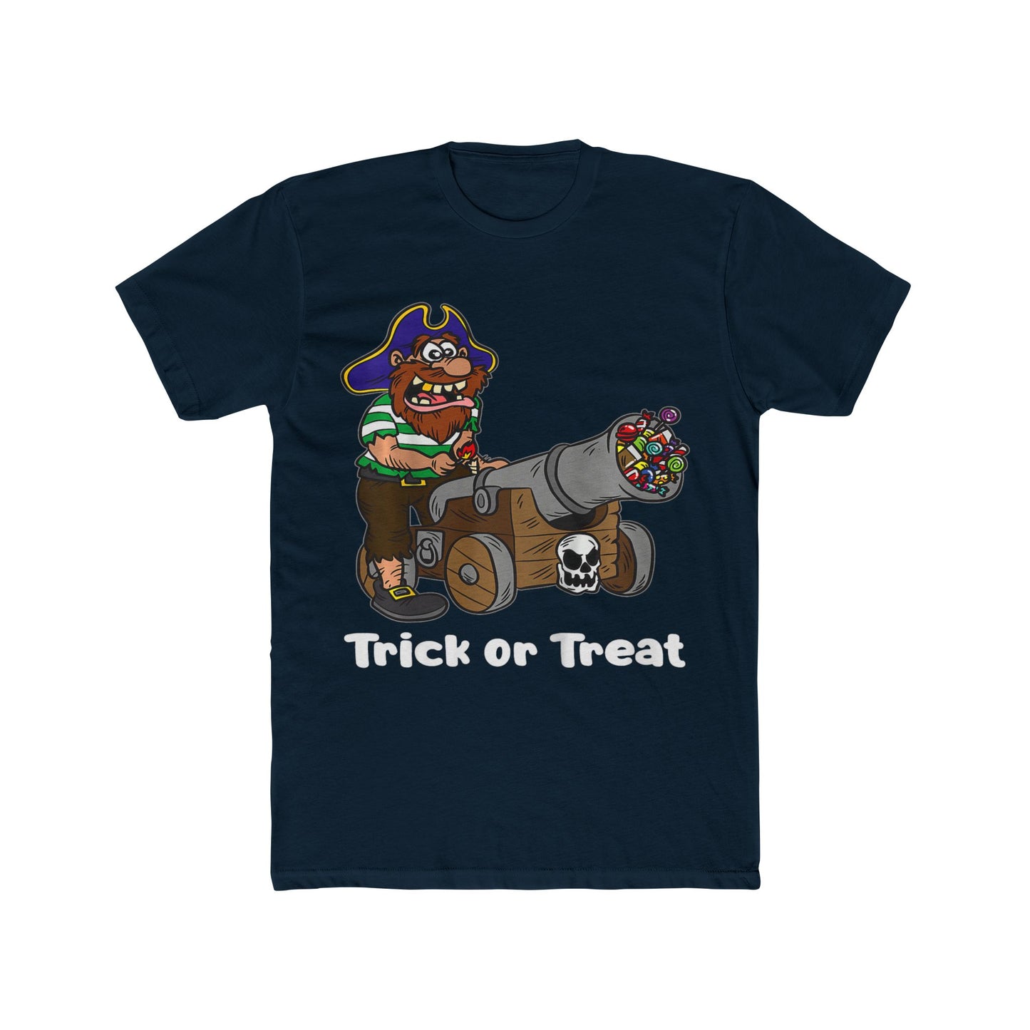 Pirate-Themed Unisex Cotton Crew Tee
