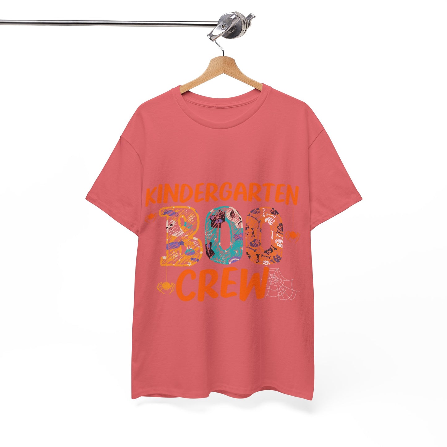 Kindergarten Boo Crew Tee, Unisex Cotton T-Shirt for Teachers, Class Parties, Halloween Costume, Fun School Spirit Wear, Gift for Kids