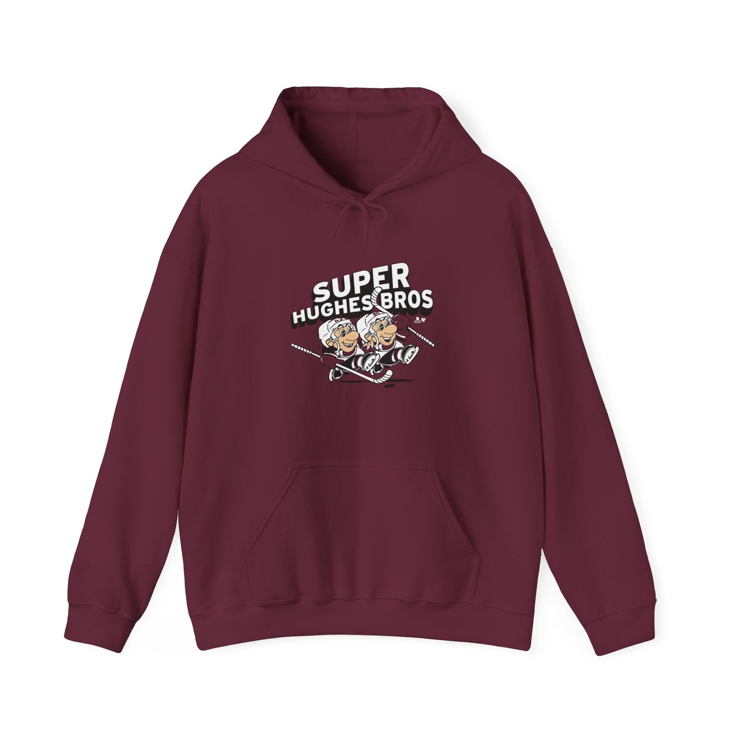 Super Hughes Bros Hoodie, Cozy Unisex Sweatshirt for Gamers, Fun Gift for Birthdays and Holidays, Relaxed Casual Wear