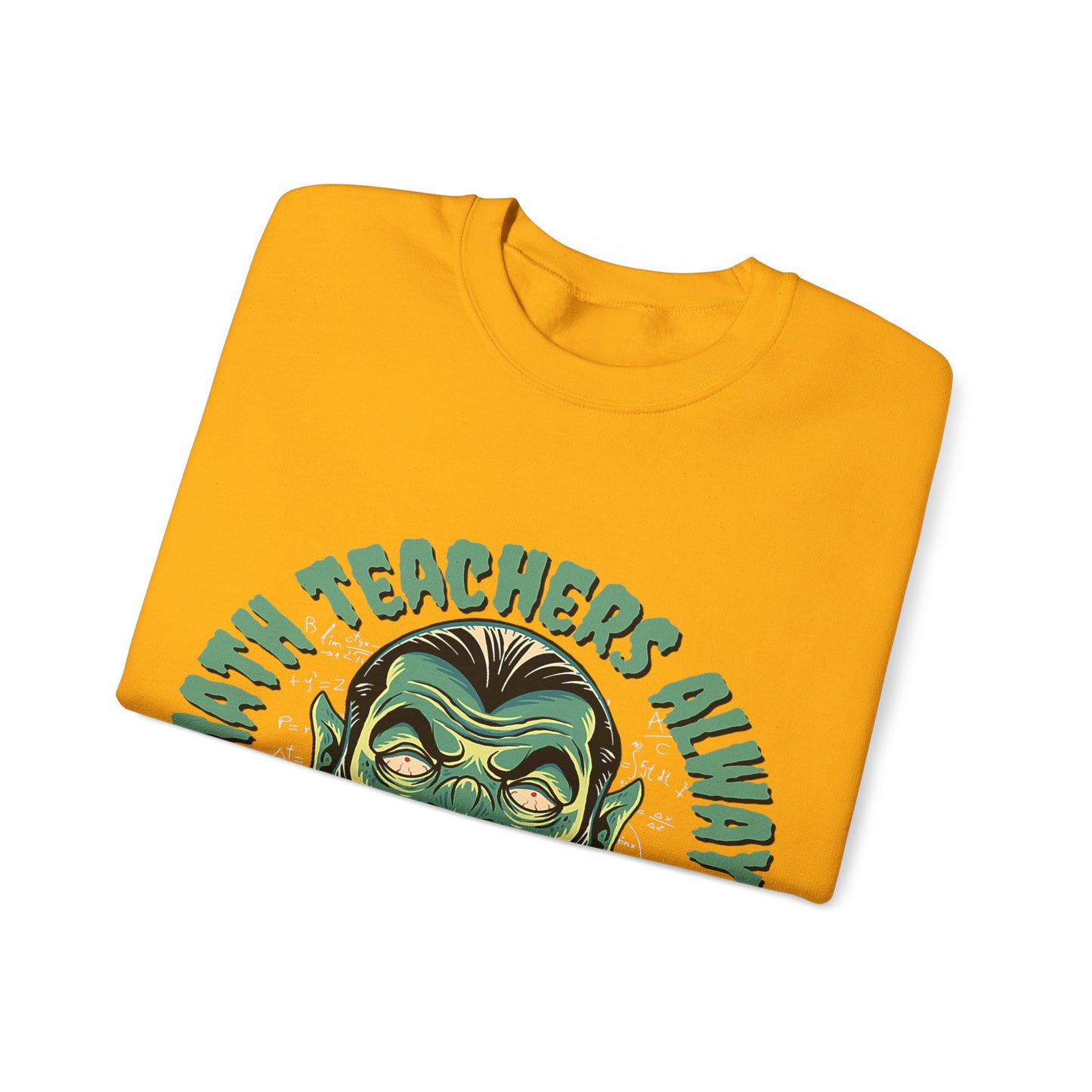 Halloween Count Dracula Sweatshirt, Unisex Crewneck for Teachers, Spooky Gift Idea, Fall Fashion, Halloween Costume