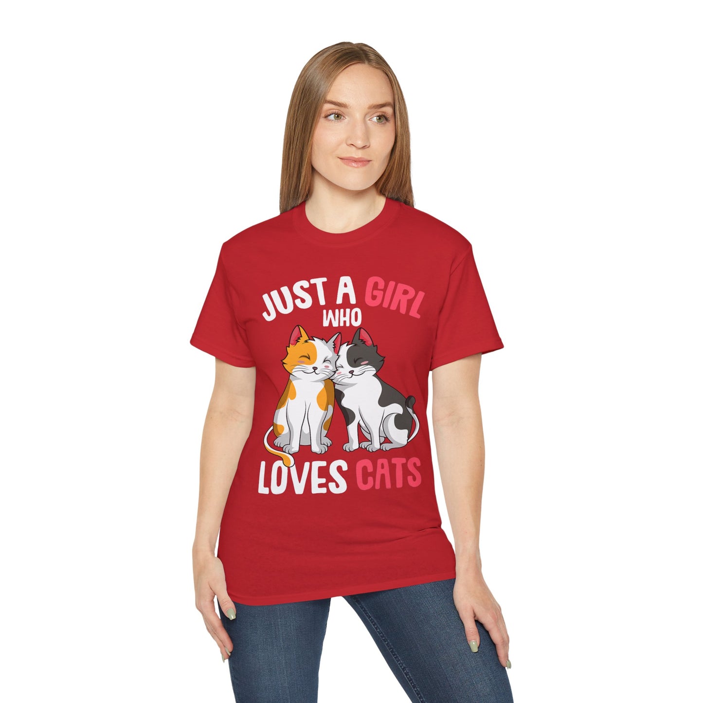 Cute Cat Girls Unisex Tee, Perfect for Cat Lovers, Gift for Her, Birthday Shirt, Animal Lover Tee