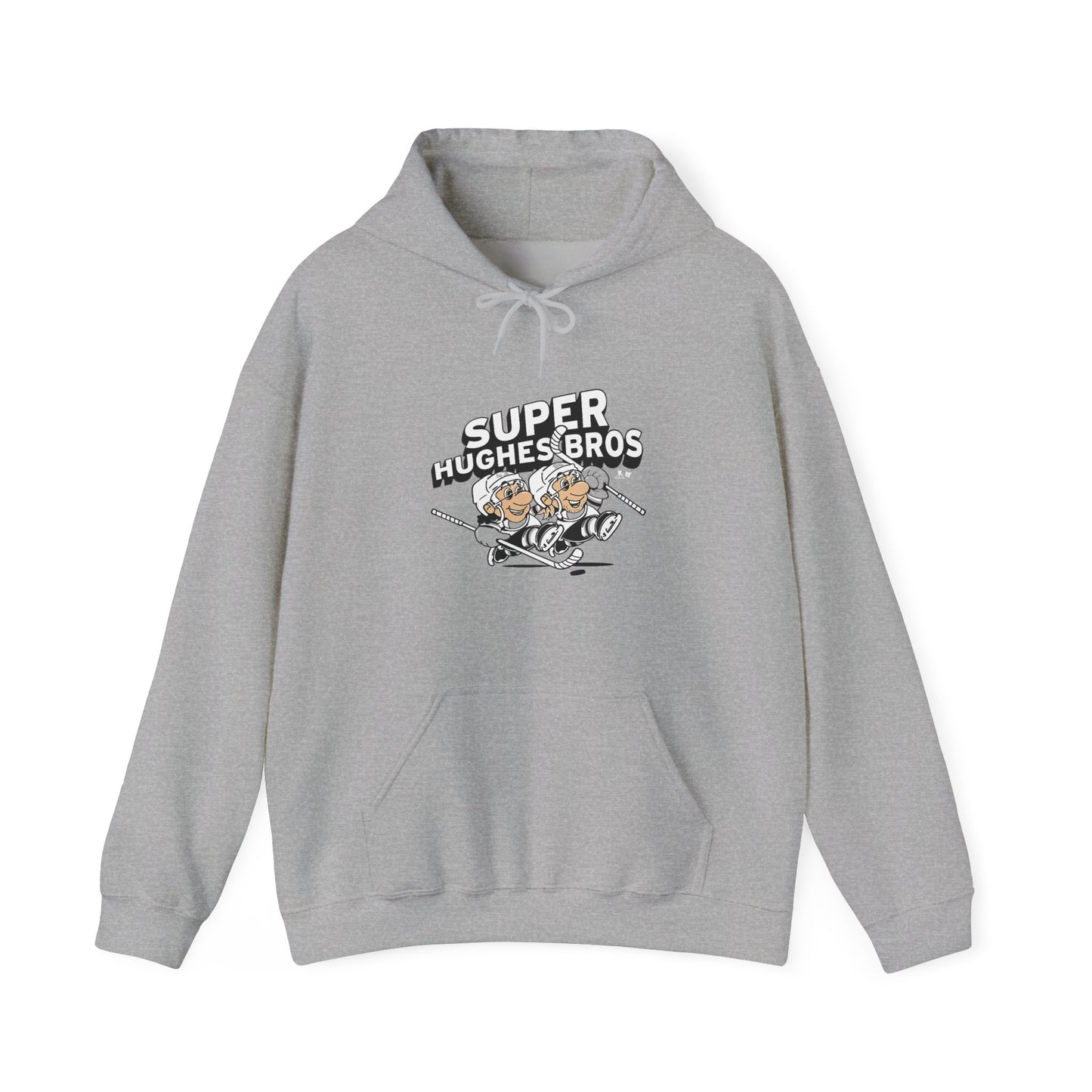 Super Hughes Bros Hoodie, Cozy Unisex Sweatshirt for Gamers, Fun Gift for Birthdays and Holidays, Relaxed Casual Wear