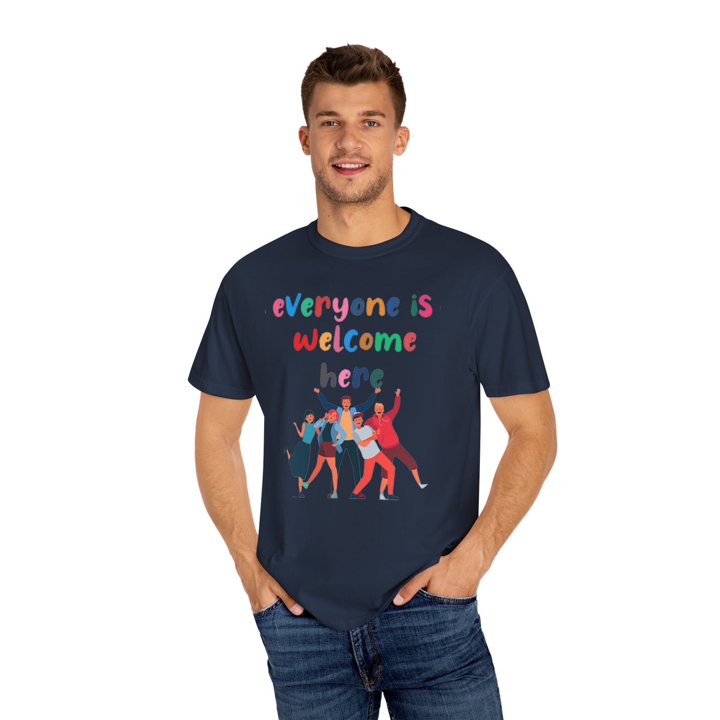 Inclusive Welcoming T-Shirt, Unisex Graphic Tee, Rainbow Pride Shirt, LGBTQ+ Apparel, Equality Fashion, Casual Summer Top