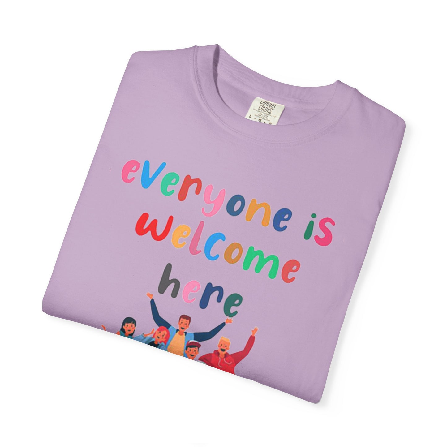 Inclusive Welcoming T-Shirt, Unisex Graphic Tee, Rainbow Pride Shirt, LGBTQ+ Apparel, Equality Fashion, Casual Summer Top