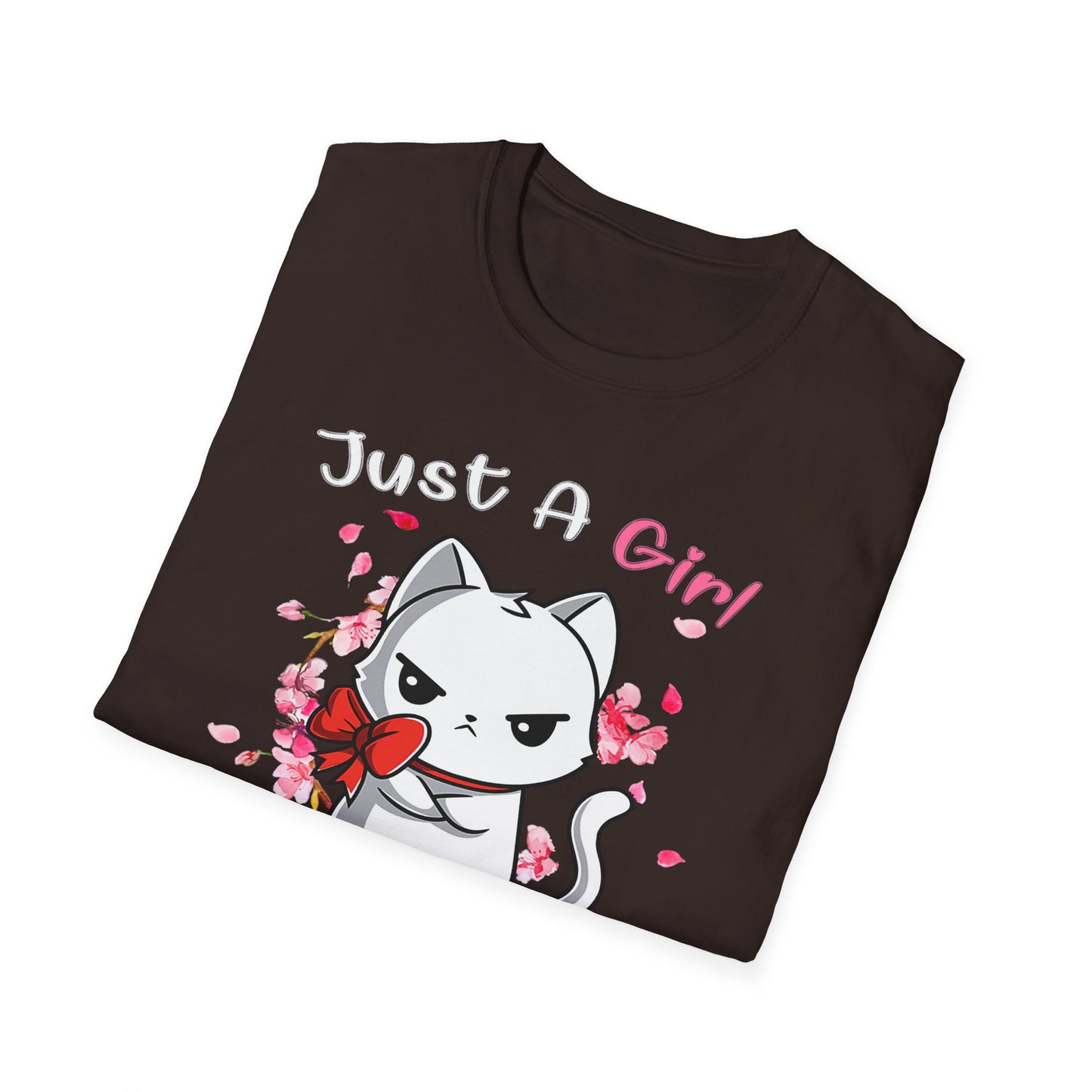 Cute Kittens Graphic Tee, Unisex Softstyle T-Shirt for Cat Lovers, Gift for Birthdays, Valentine's Day, Casual Wear, Animal Lovers