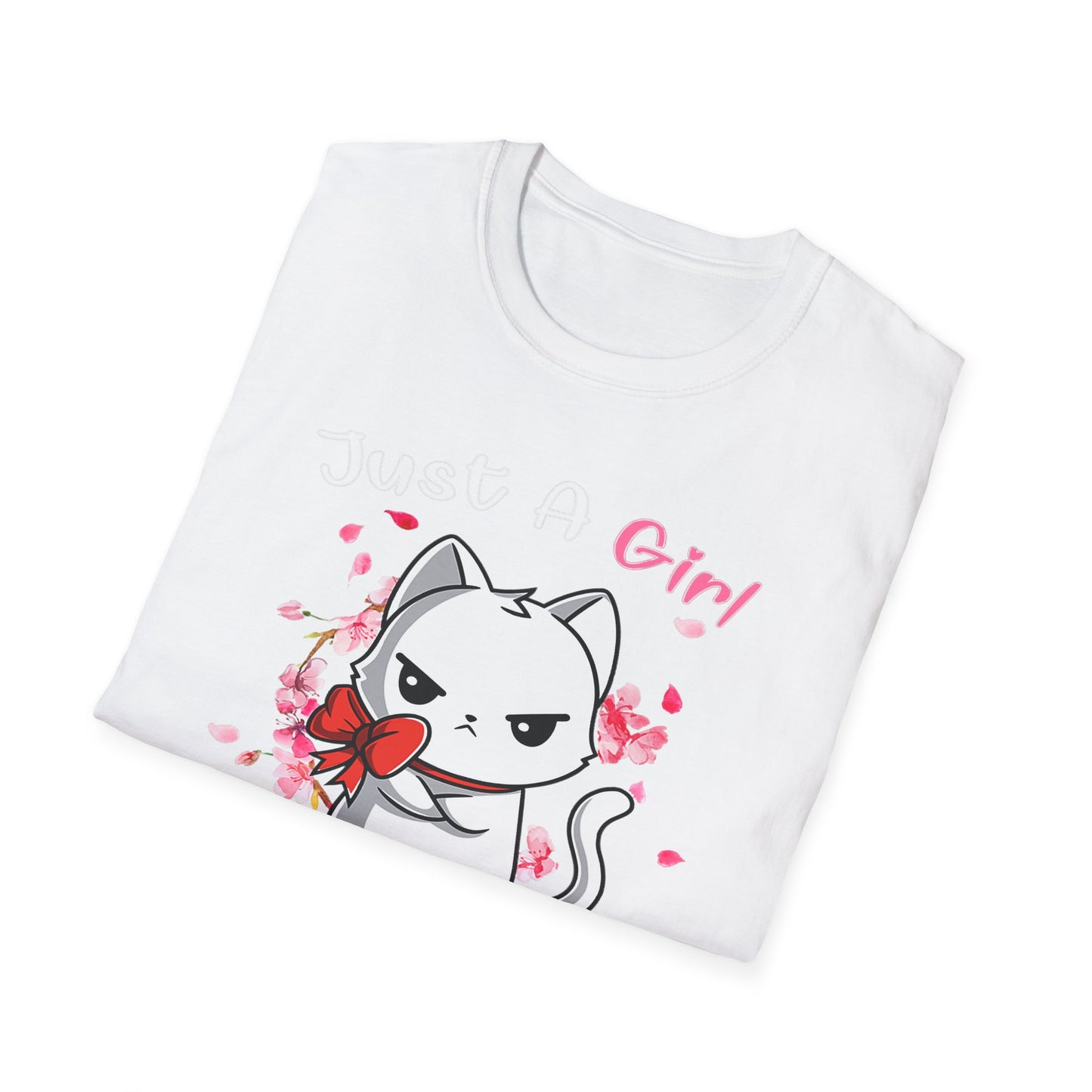 Cute Kittens Graphic Tee, Unisex Softstyle T-Shirt for Cat Lovers, Gift for Birthdays, Valentine's Day, Casual Wear, Animal Lovers