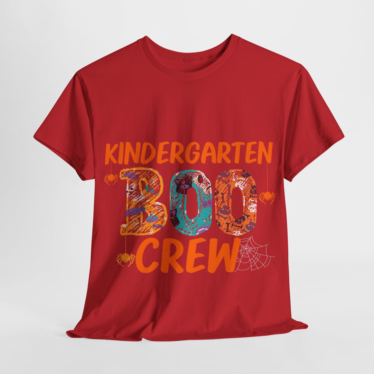 Kindergarten Boo Crew Tee, Unisex Cotton T-Shirt for Teachers, Class Parties, Halloween Costume, Fun School Spirit Wear, Gift for Kids