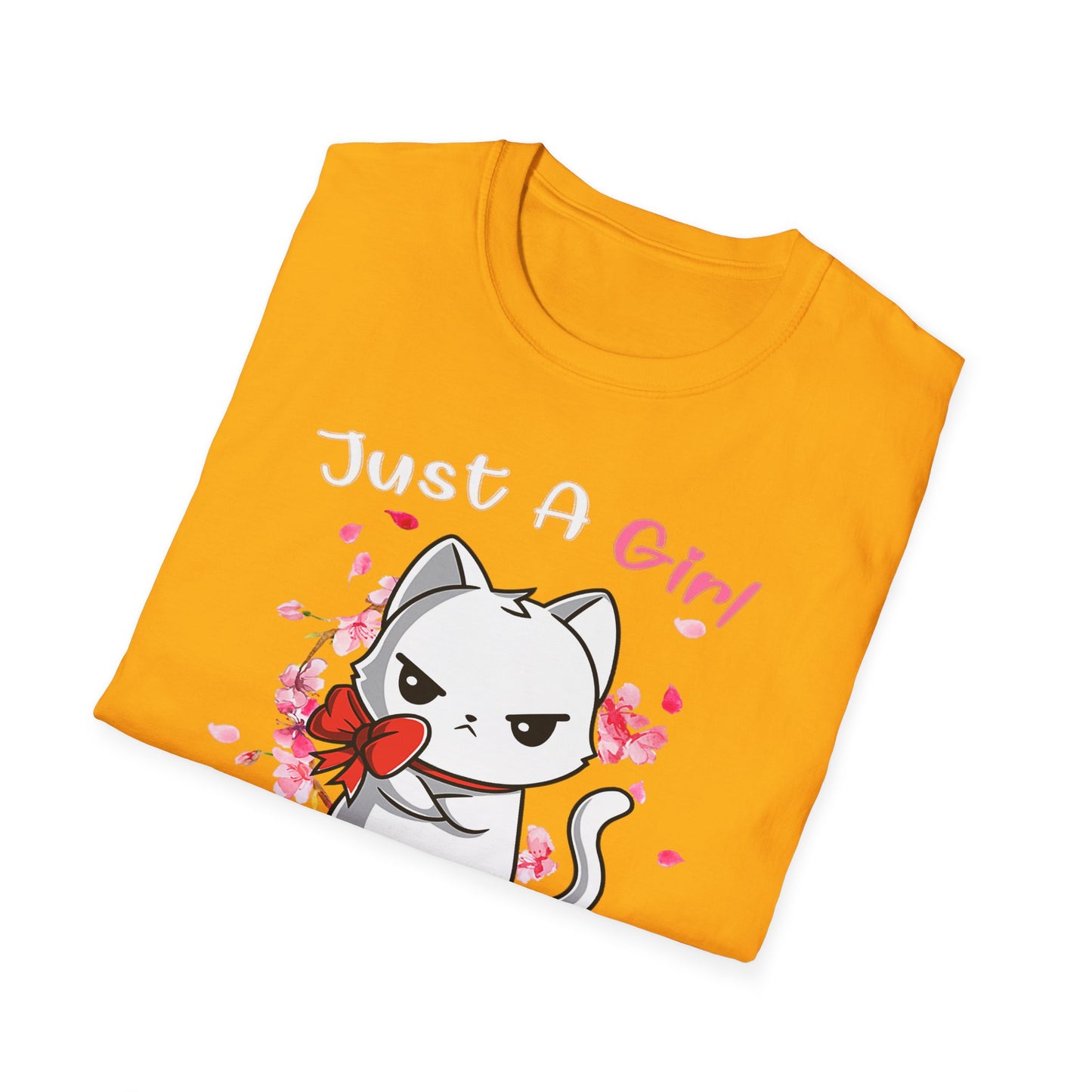Cute Kittens Graphic Tee, Unisex Softstyle T-Shirt for Cat Lovers, Gift for Birthdays, Valentine's Day, Casual Wear, Animal Lovers