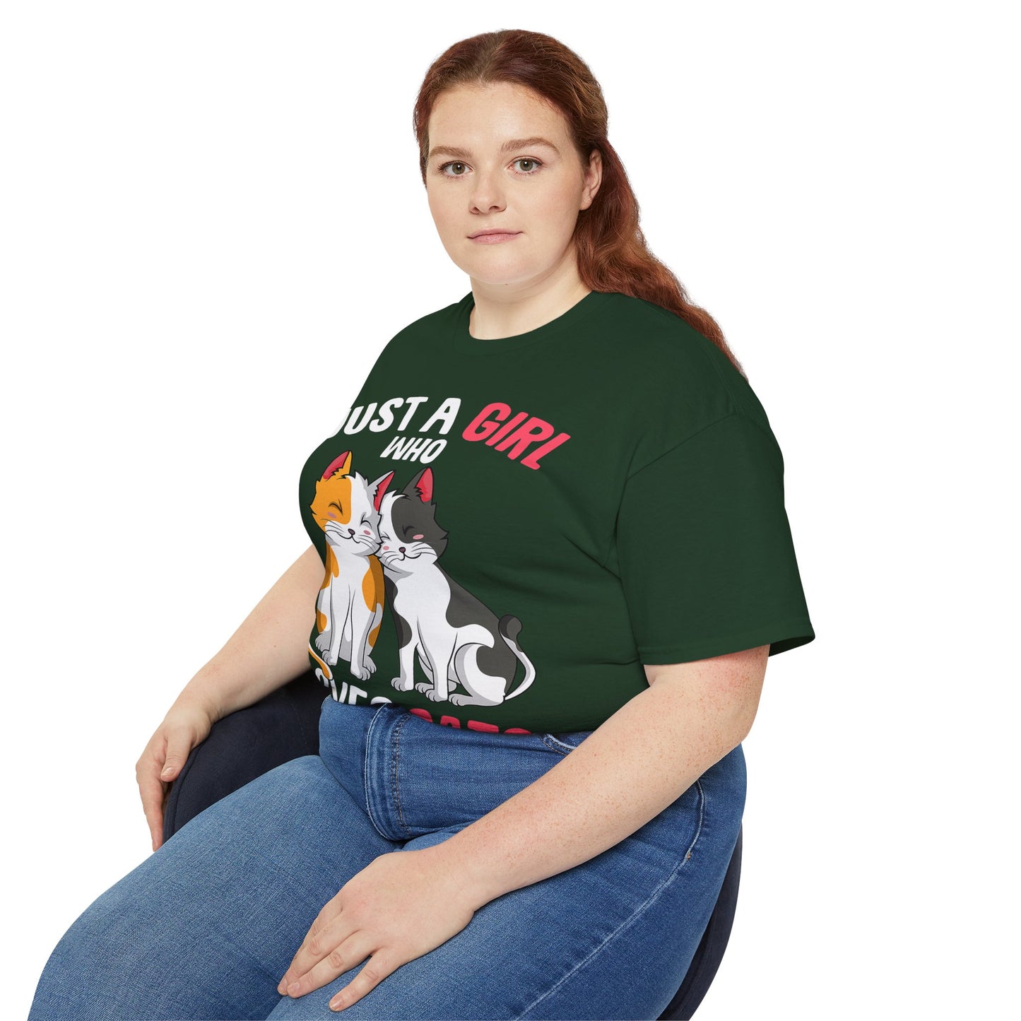 Cute Cat Girls Unisex Tee, Perfect for Cat Lovers, Gift for Her, Birthday Shirt, Animal Lover Tee