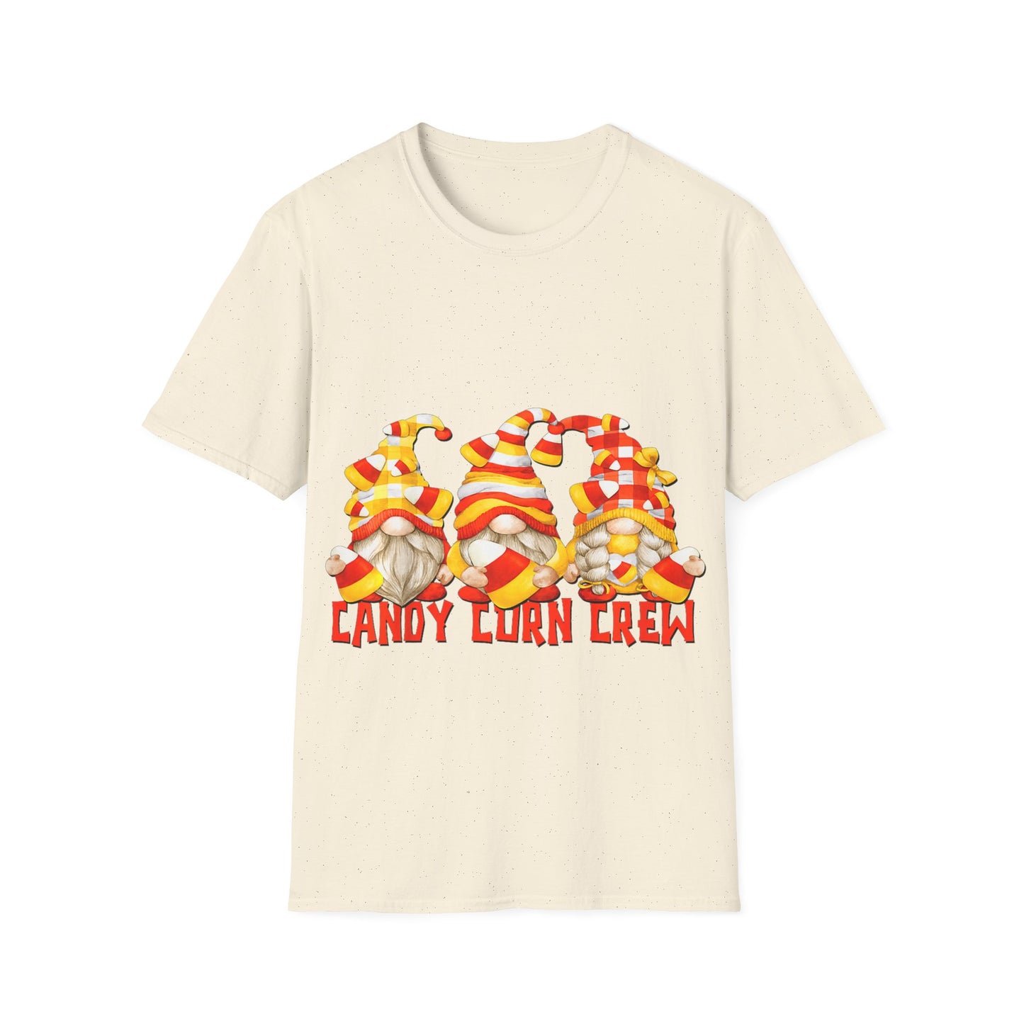 Candy Corn Crew Unisex T-Shirt - Fall Fashion, Halloween Apparel, Thanksgiving Gatherings, Cozy Comfort, Seasonal Style