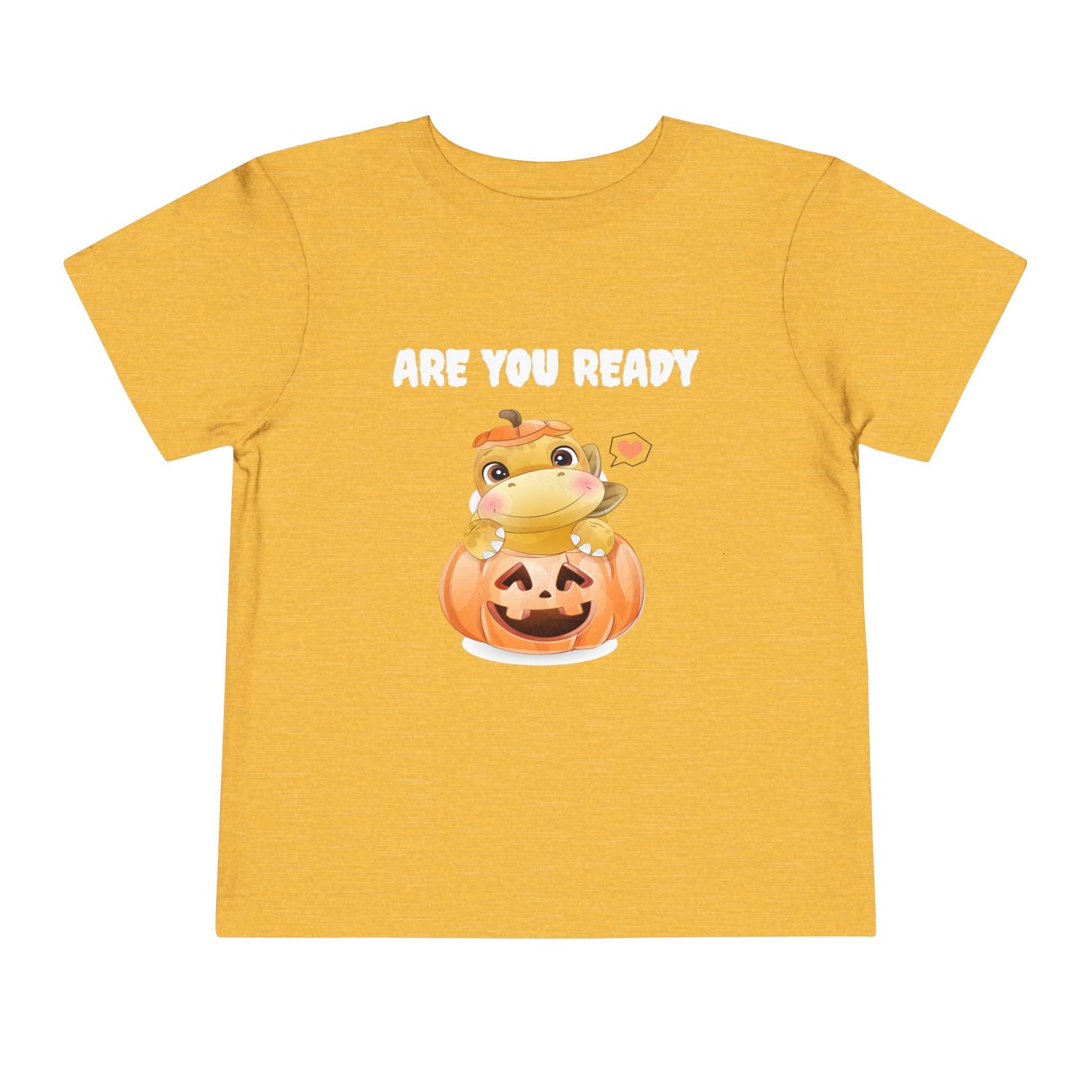Adorable Pumpkin Frog Toddler Tee - Cute T-Shirt for Halloween, Fall Celebrations, Kids' Parties, Seasonal Dress-Up