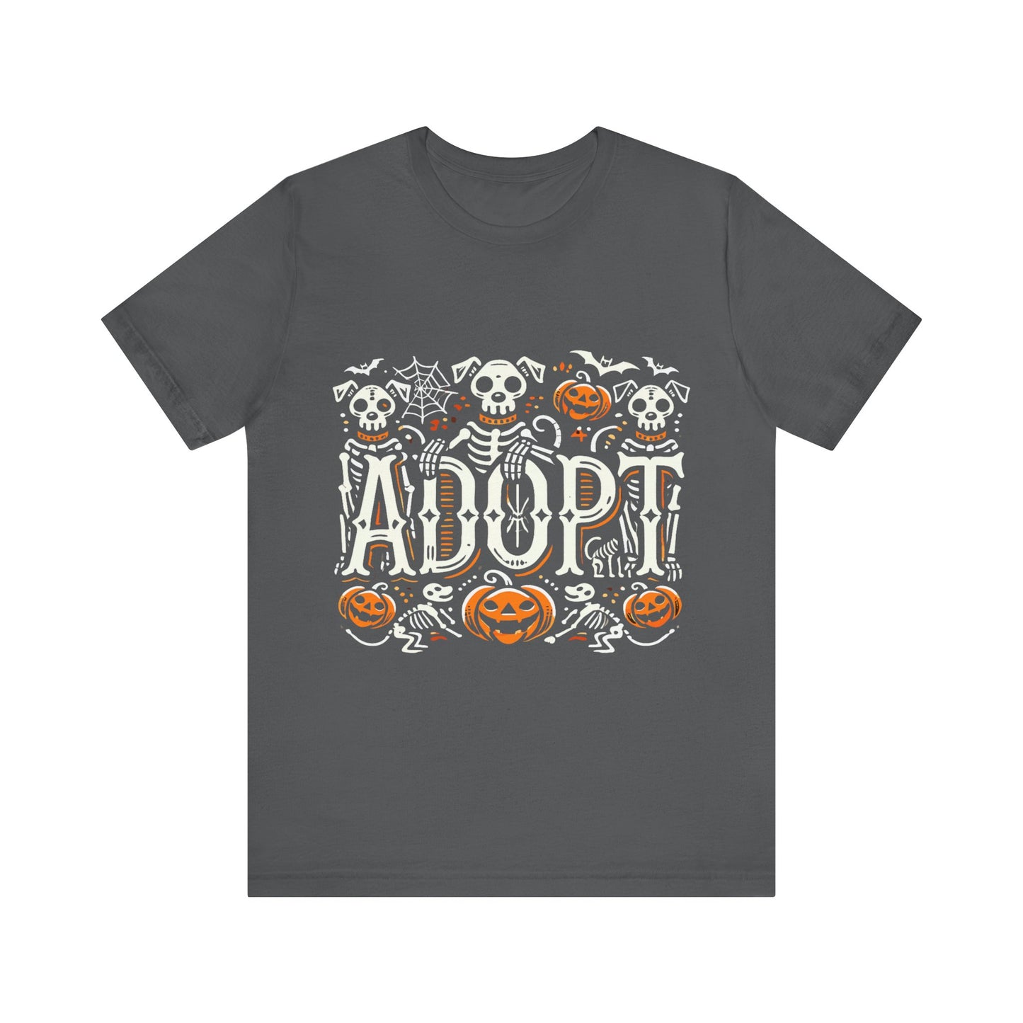 Pumpkin-Themed Adoption Awareness Tee, Perfect for Halloween, Dog Lovers, Pet Advocates, Animal Rescue Fundraisers, Fall Celebrations