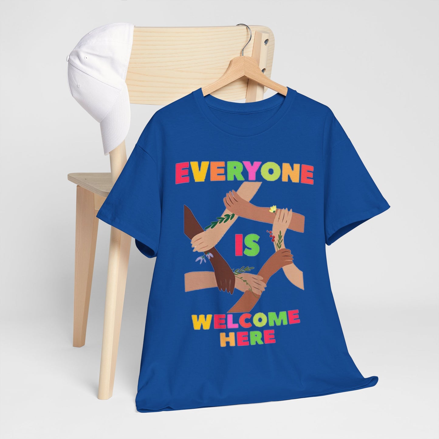 Inclusive Message Unisex Heavy Cotton Tee, Equality Shirt, Diversity Tee, Gift for Friends, Community Wear, Pride Apparel
