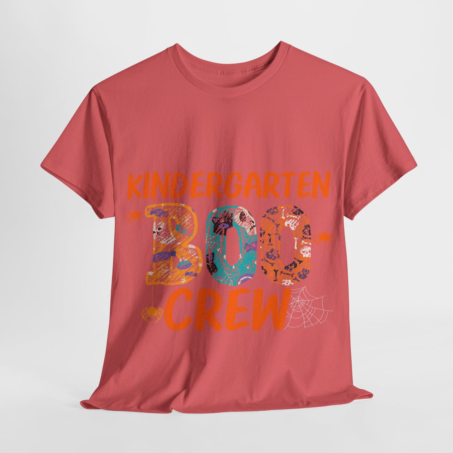 Kindergarten Boo Crew Tee, Unisex Cotton T-Shirt for Teachers, Class Parties, Halloween Costume, Fun School Spirit Wear, Gift for Kids