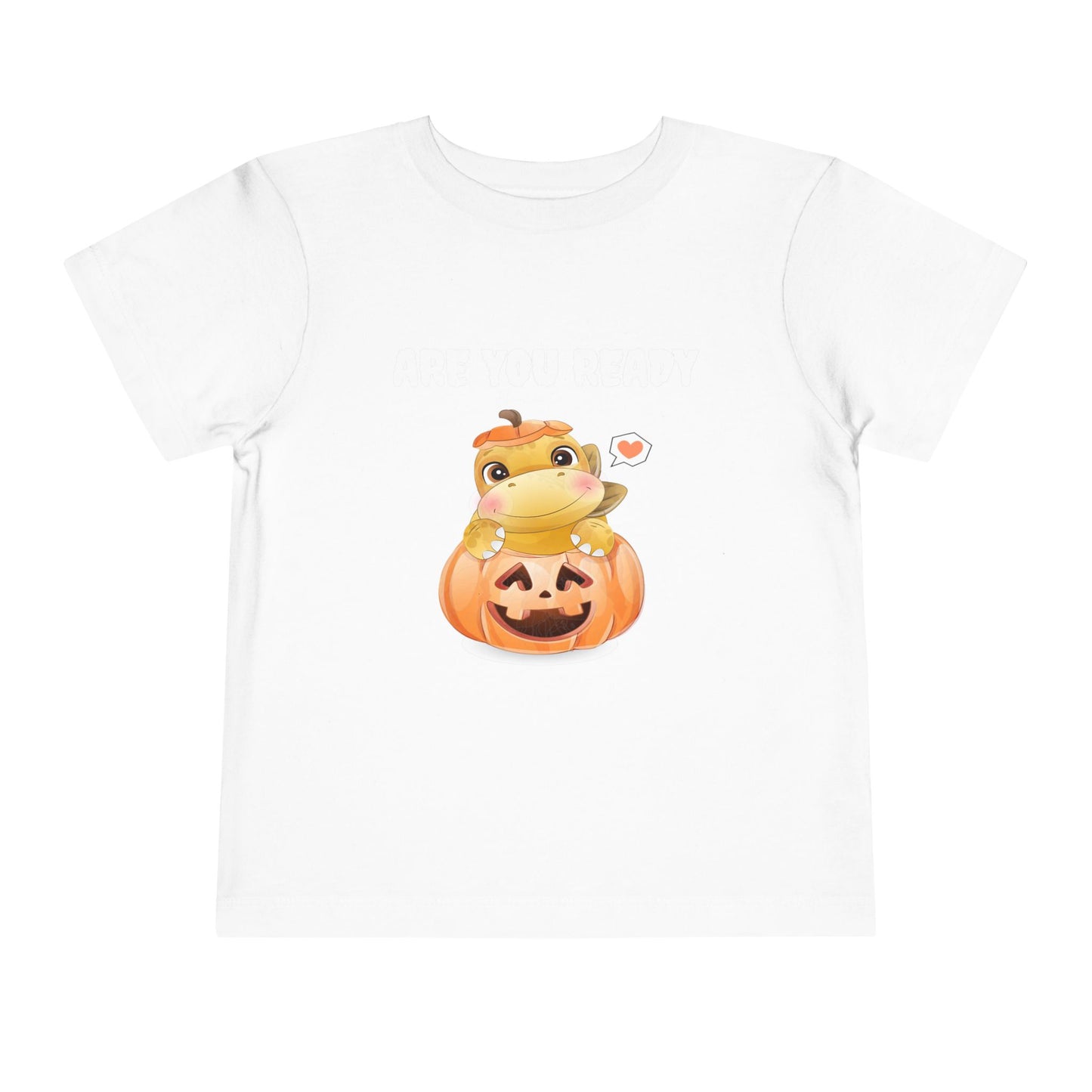 Adorable Pumpkin Frog Toddler Tee - Cute T-Shirt for Halloween, Fall Celebrations, Kids' Parties, Seasonal Dress-Up