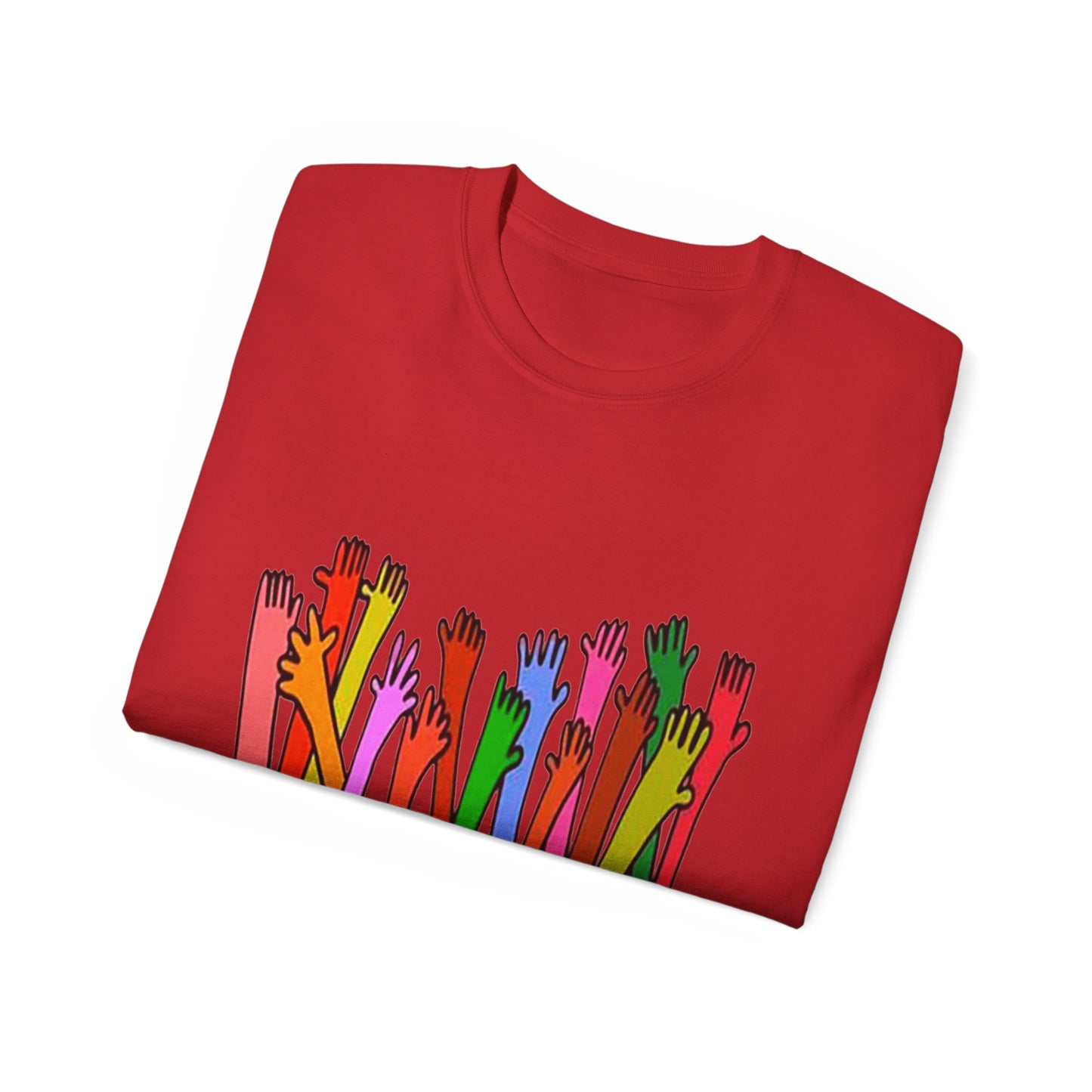 Inclusive Vibes Tee, Everyone is Welcome Here T-Shirt, Unity Tee, Proud Ally Shirt, Colorful Art Tee, Comfortable Cotton T-Shirt
