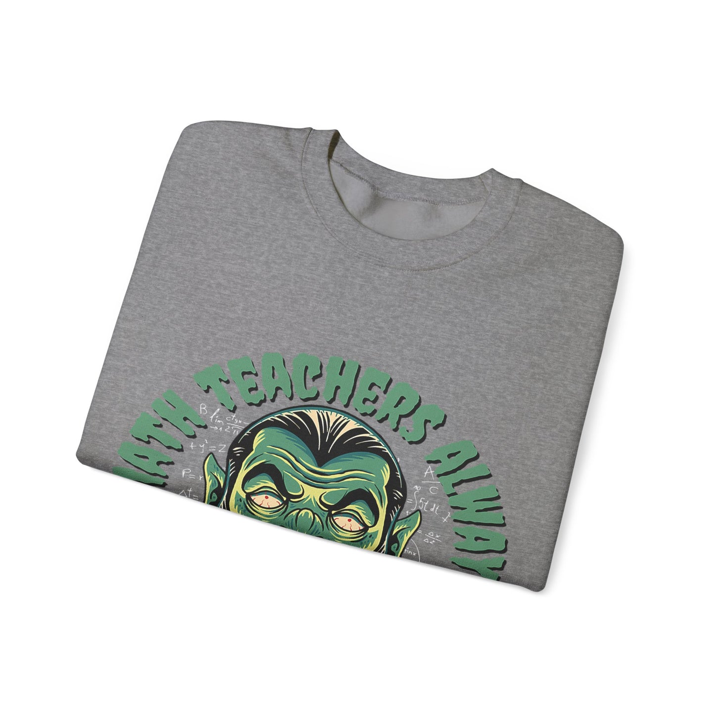 Halloween Count Dracula Sweatshirt, Unisex Crewneck for Teachers, Spooky Gift Idea, Fall Fashion, Halloween Costume