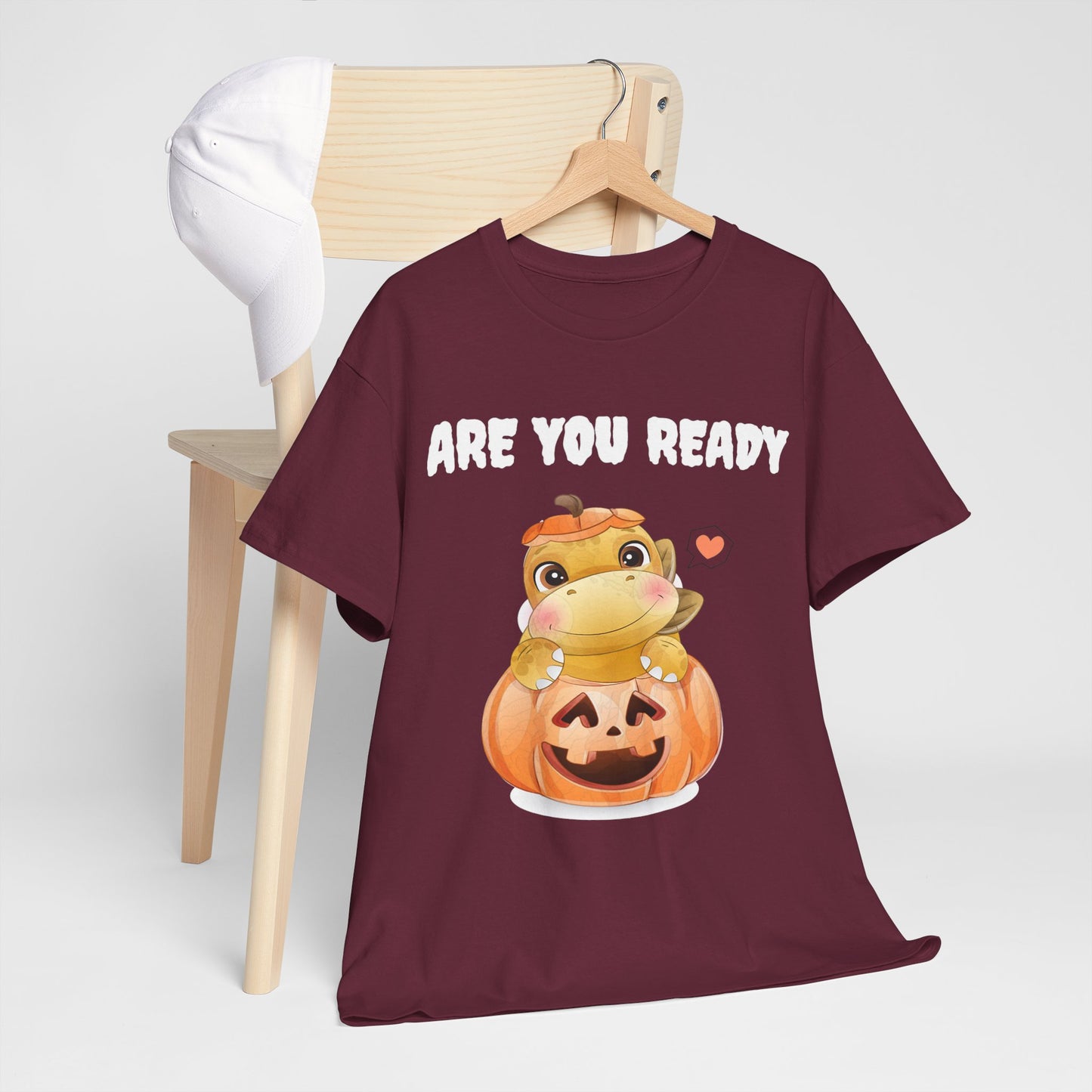 Cute Halloween Frog Tee | Unisex Heavy Cotton Shirt, Fall Fashion, Pumpkin Lovers, Spooky Season, Gift for Kids