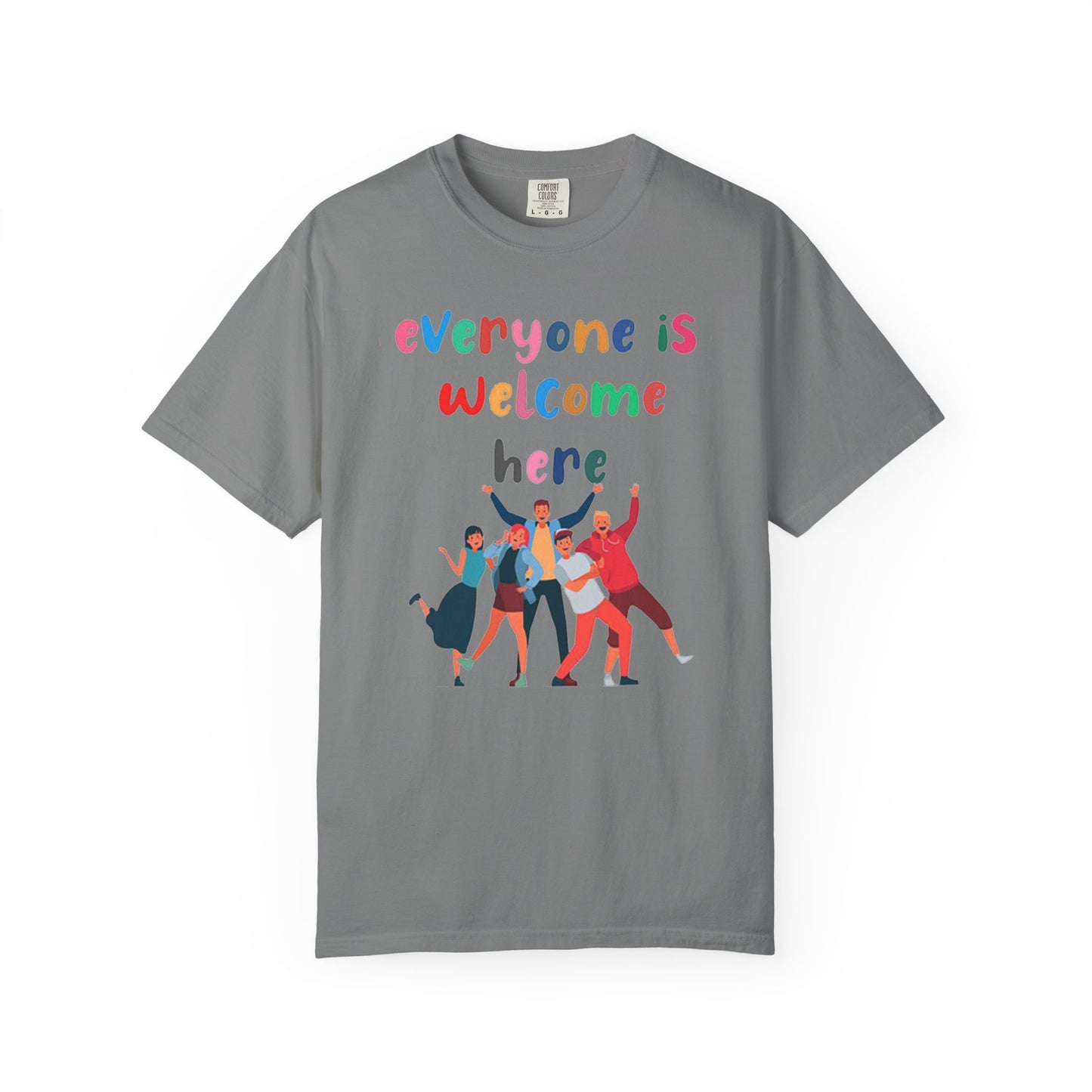 Inclusive Welcoming T-Shirt, Unisex Graphic Tee, Rainbow Pride Shirt, LGBTQ+ Apparel, Equality Fashion, Casual Summer Top