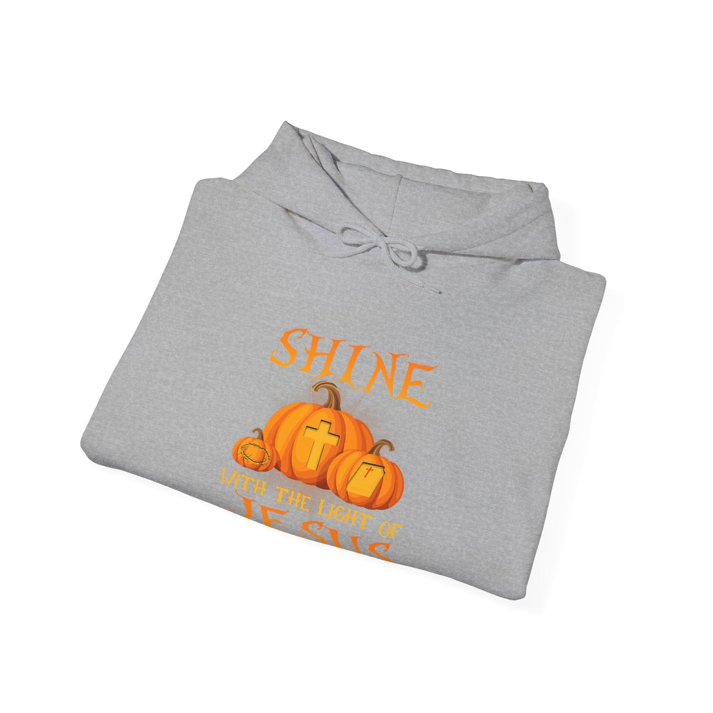 Shine in Jesus Pumpkin Sweatshirt | Fall Apparel, Christian Gift, Unisex Hoodie, Autumn Fashion, Thanksgiving Sweatshirt