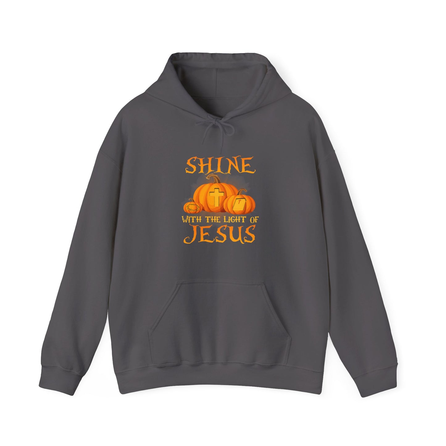 Shine in Jesus Pumpkin Sweatshirt | Fall Apparel, Christian Gift, Unisex Hoodie, Autumn Fashion, Thanksgiving Sweatshirt