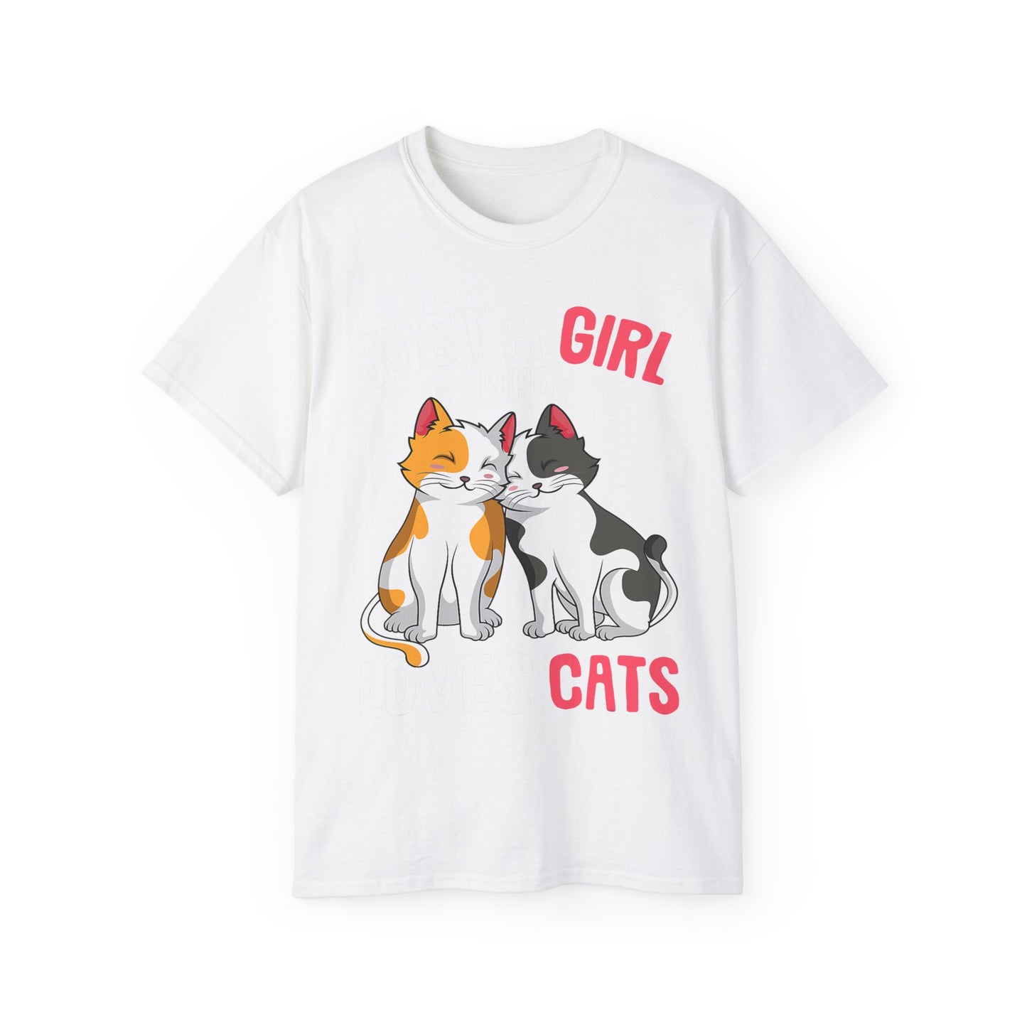 Cute Cat Girls Unisex Tee, Perfect for Cat Lovers, Gift for Her, Birthday Shirt, Animal Lover Tee