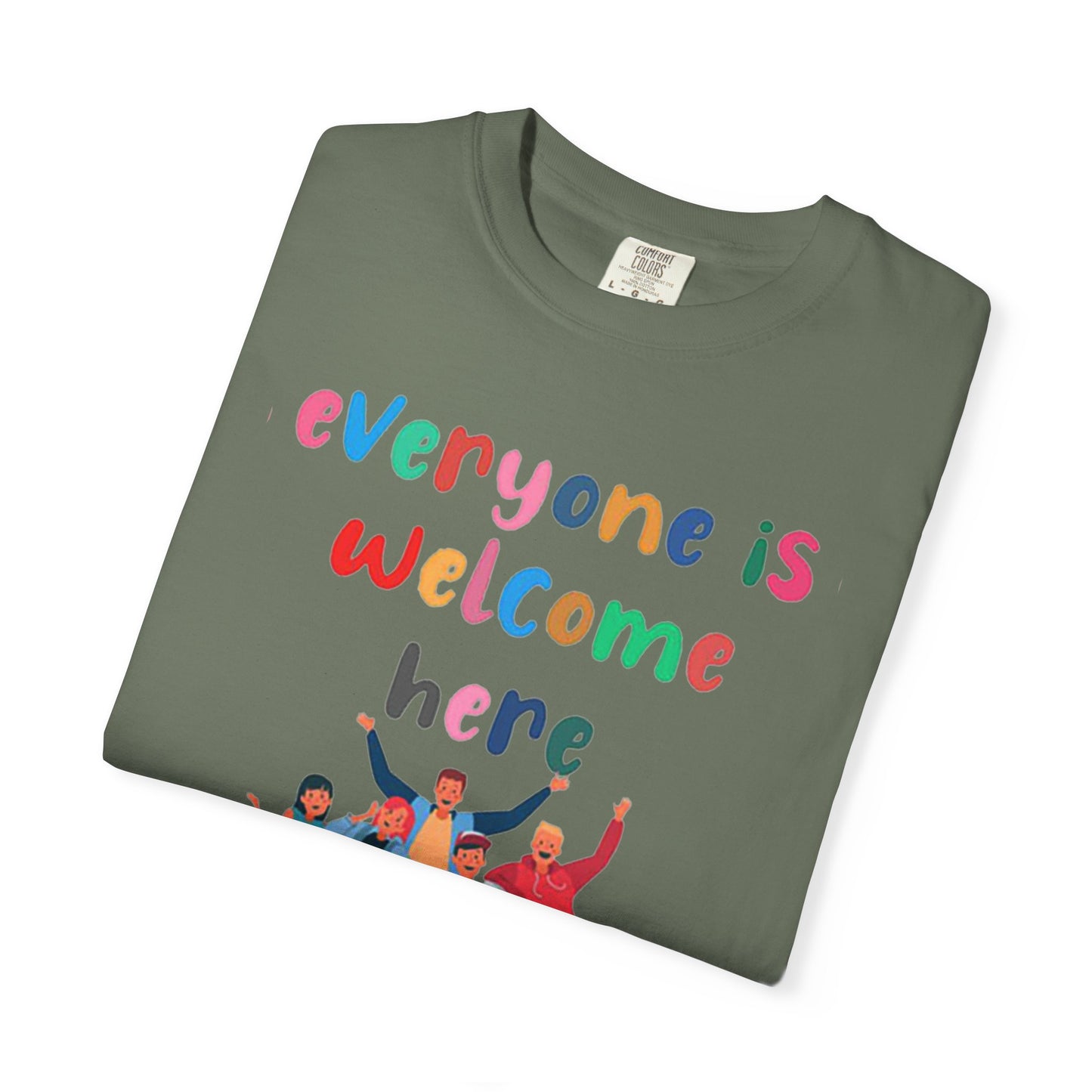 Inclusive Welcoming T-Shirt, Unisex Graphic Tee, Rainbow Pride Shirt, LGBTQ+ Apparel, Equality Fashion, Casual Summer Top