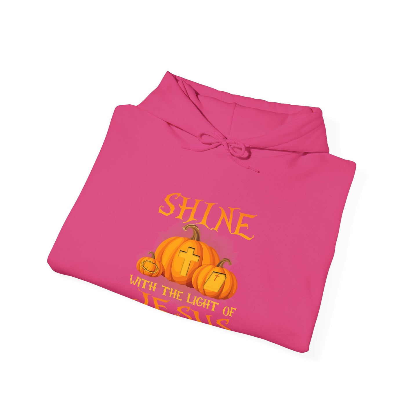 Shine in Jesus Pumpkin Sweatshirt | Fall Apparel, Christian Gift, Unisex Hoodie, Autumn Fashion, Thanksgiving Sweatshirt