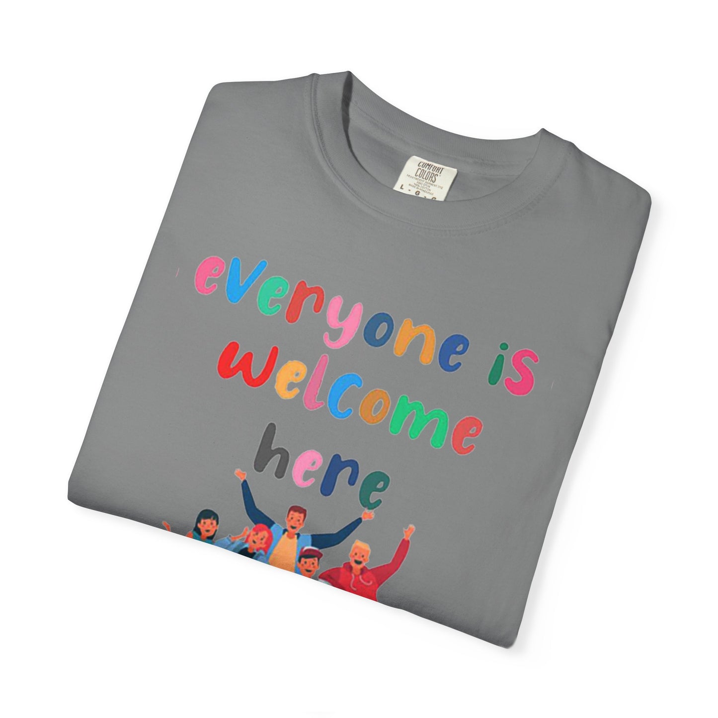 Inclusive Welcoming T-Shirt, Unisex Graphic Tee, Rainbow Pride Shirt, LGBTQ+ Apparel, Equality Fashion, Casual Summer Top