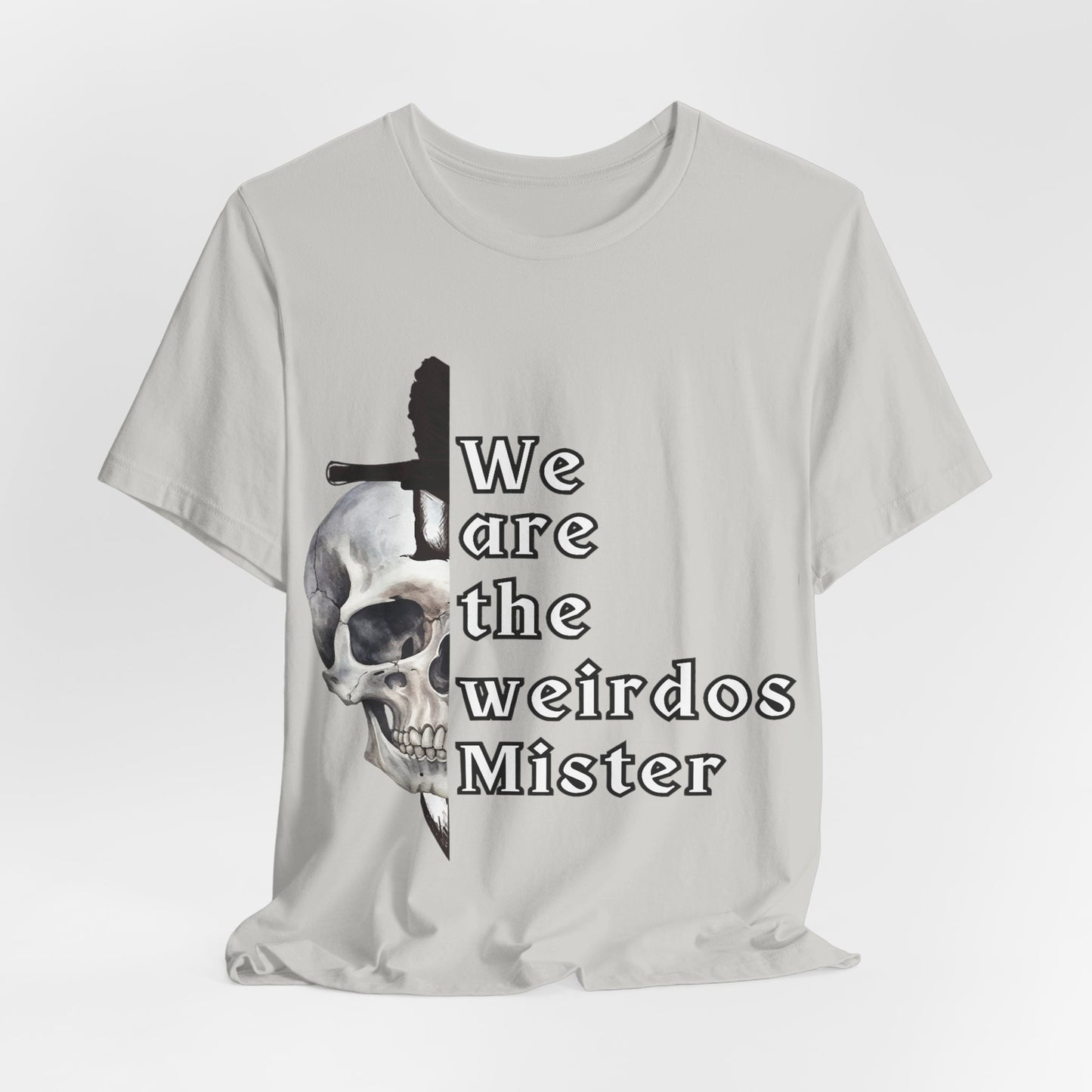 Skull Graphic Tee - Unisex Jersey Short Sleeve Shirt for Halloween, Occasions, Trendy Wear, Gift for Weirdos, Casual Style