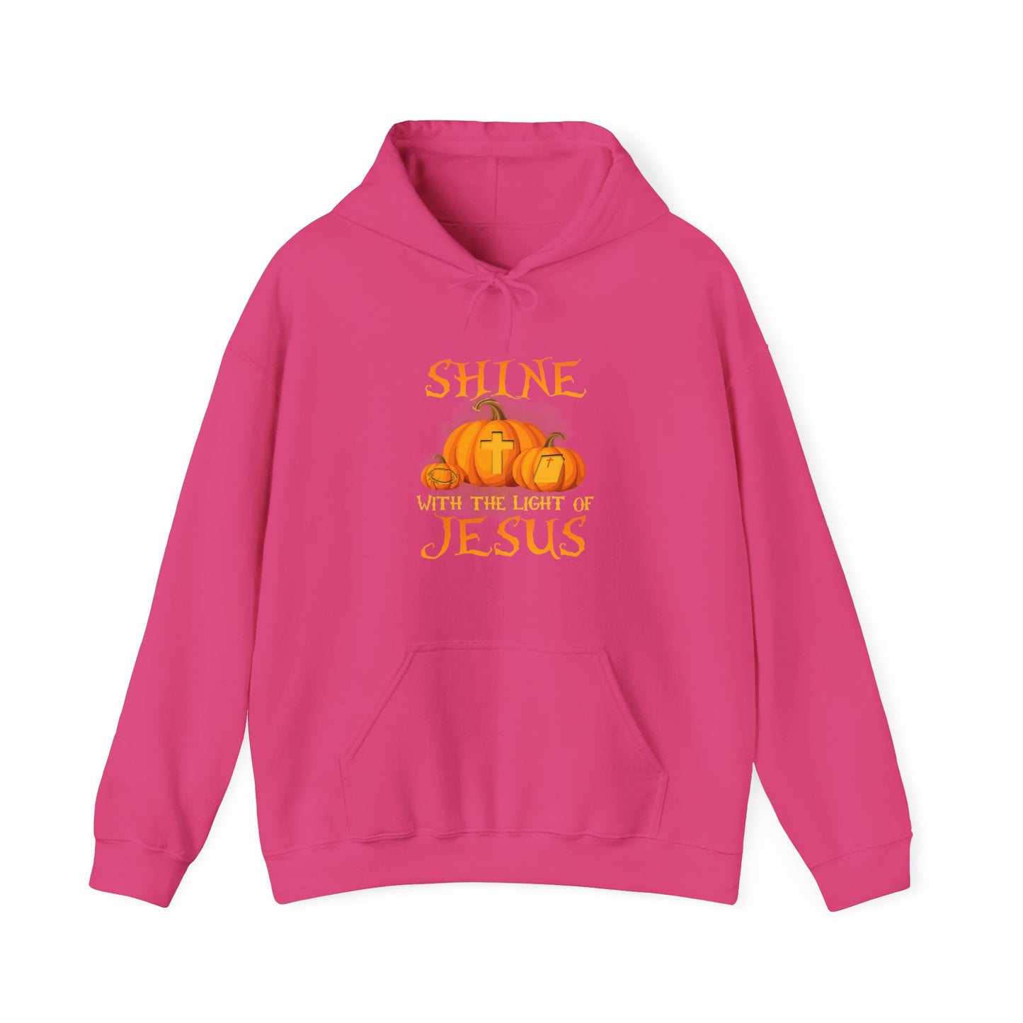 Shine in Jesus Pumpkin Sweatshirt | Fall Apparel, Christian Gift, Unisex Hoodie, Autumn Fashion, Thanksgiving Sweatshirt