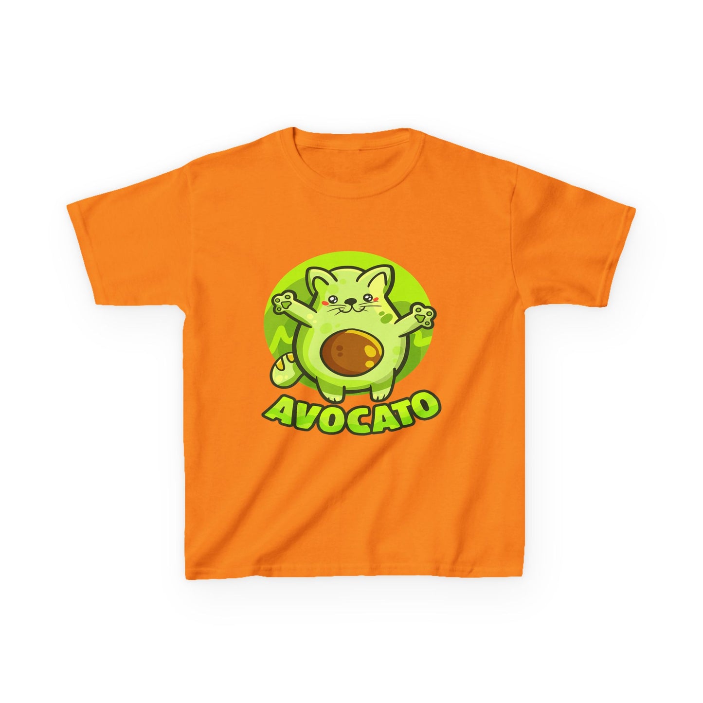 Cute Avocado Cat Kids Tee, Fun T-Shirt for Kids, Avocado Lover Gift, Playful Graphic Shirt, Birthday Party Outfit